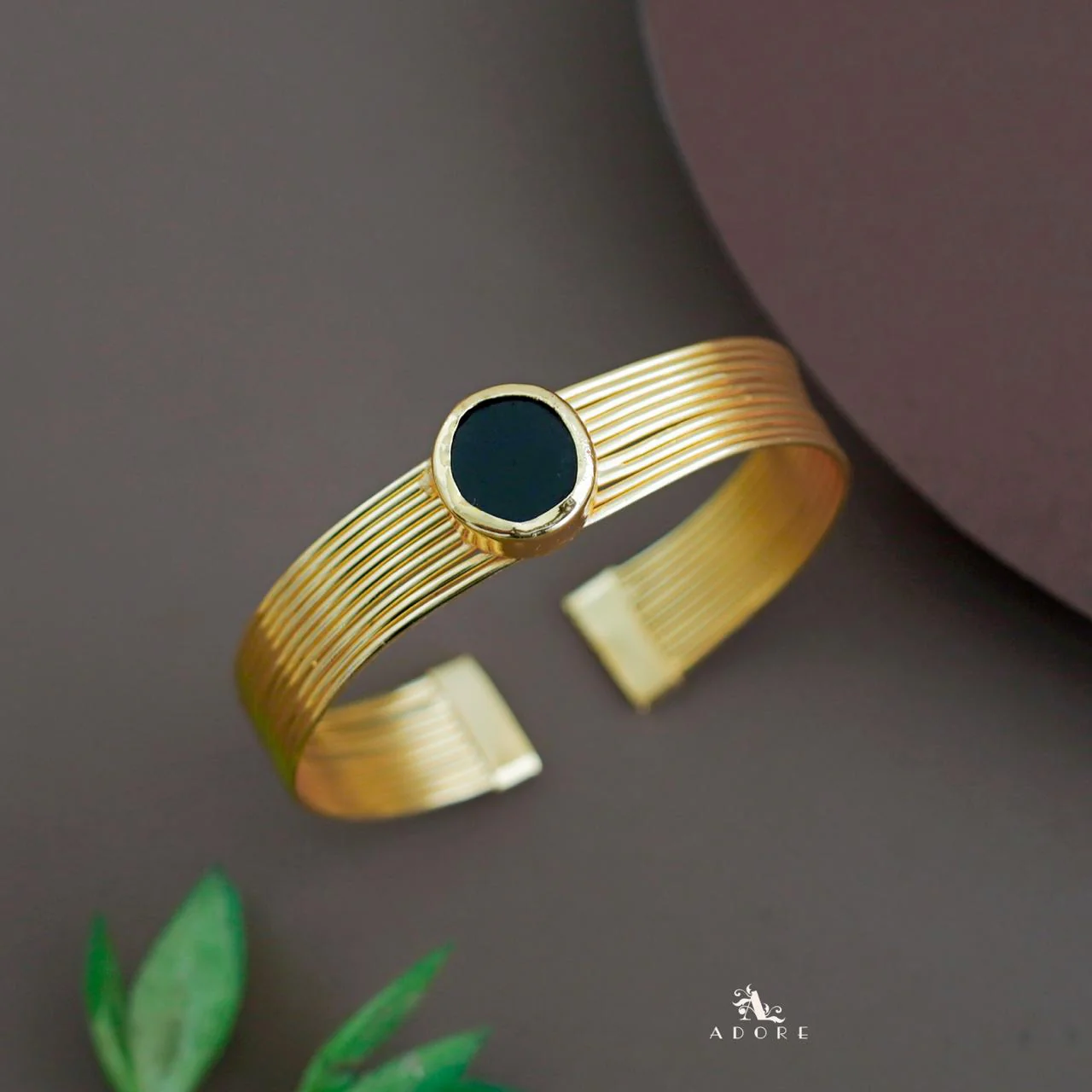 Golden Layered Raw Stone Bangle - Image 23