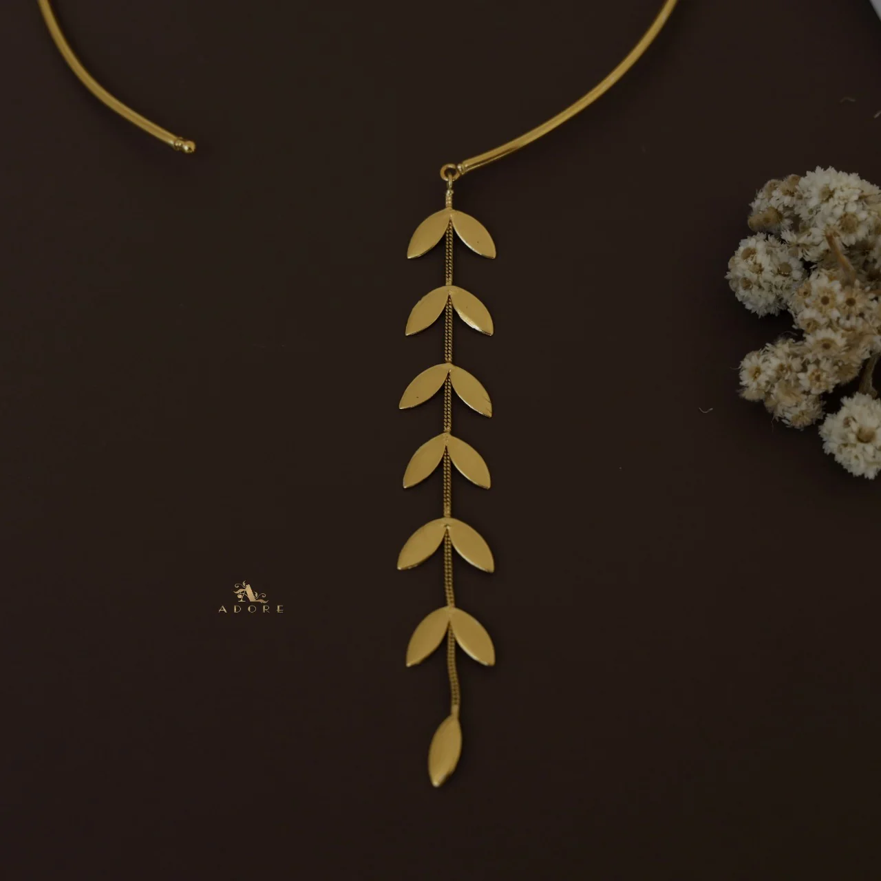 Golden Leafy Neck Cuff - Image 3