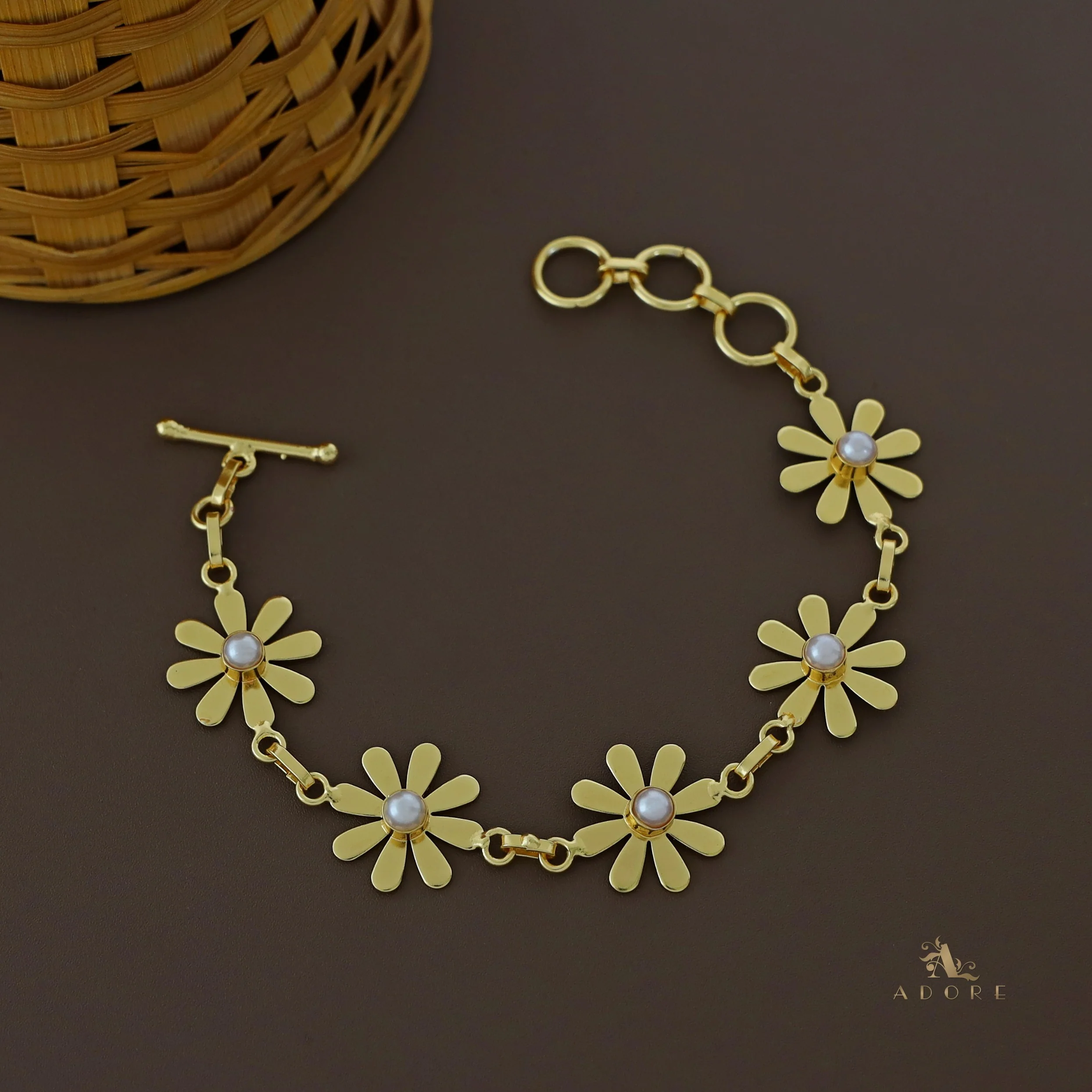 Golden Midhila Pearl Bracelet - Image 3