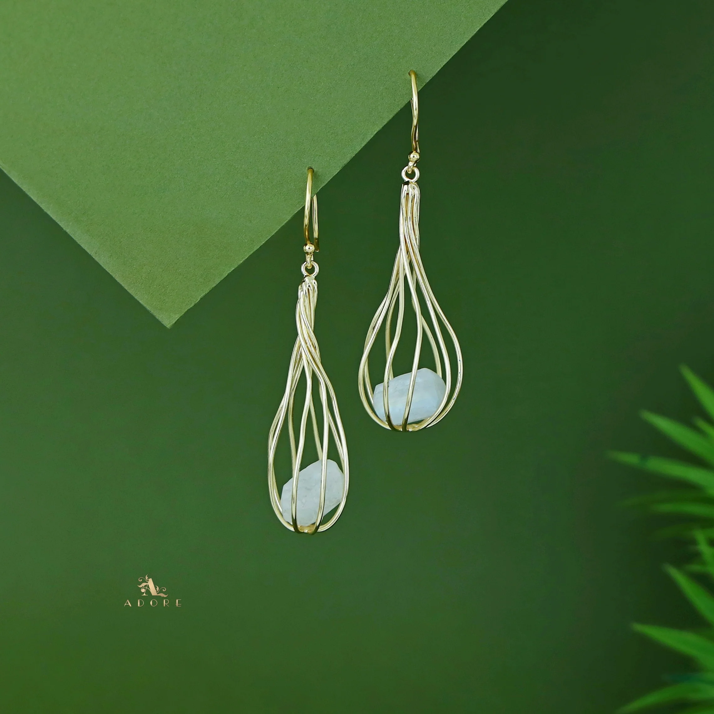 Dianella Golden Nest Raw Stone Drop - Image 4