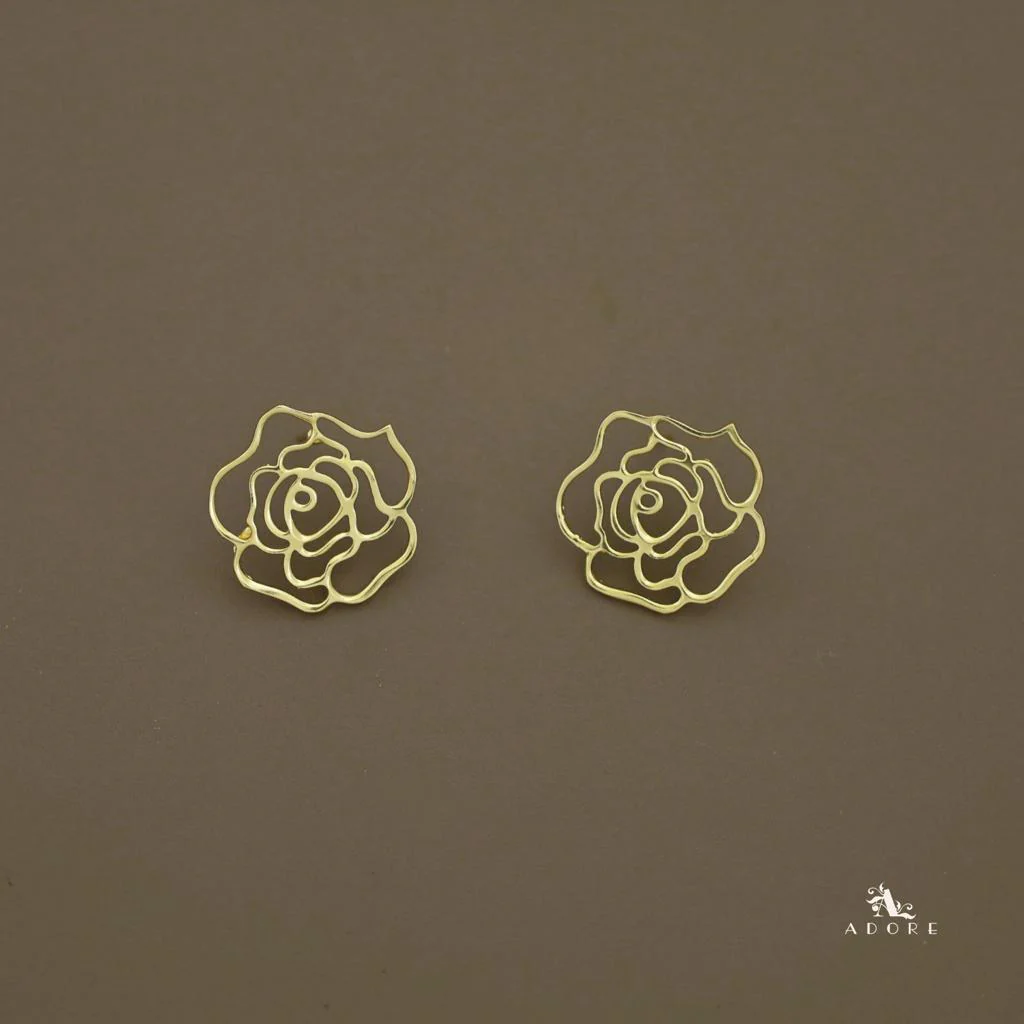 Golden Raazi Rice Pearl Emelia Twin Layer Choker With Earring - Image 6