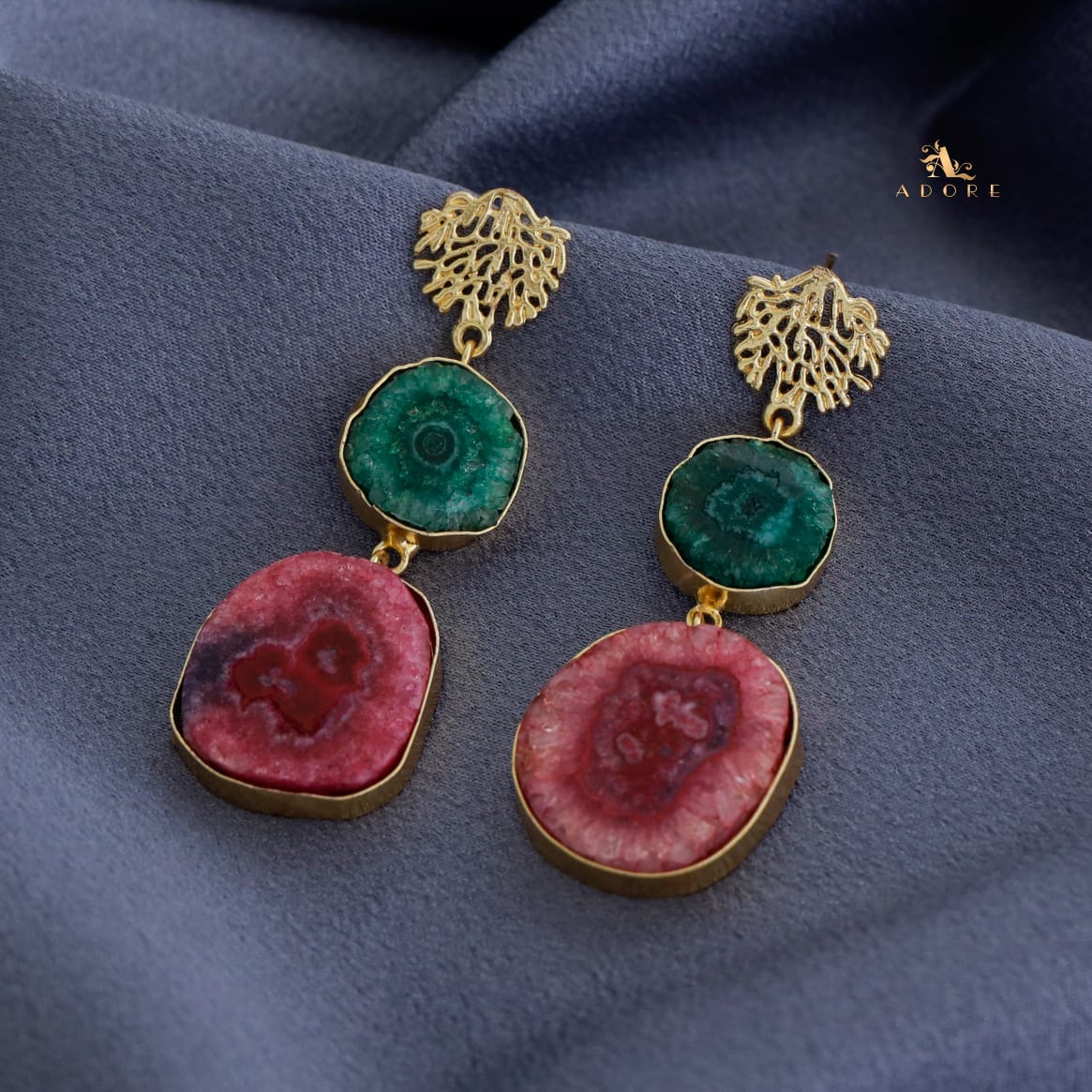 Golden Rootsa Solar Agate Earring - Image 11