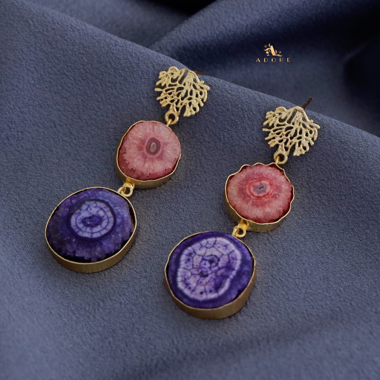 Golden Rootsa Solar Agate Earring - Image 12