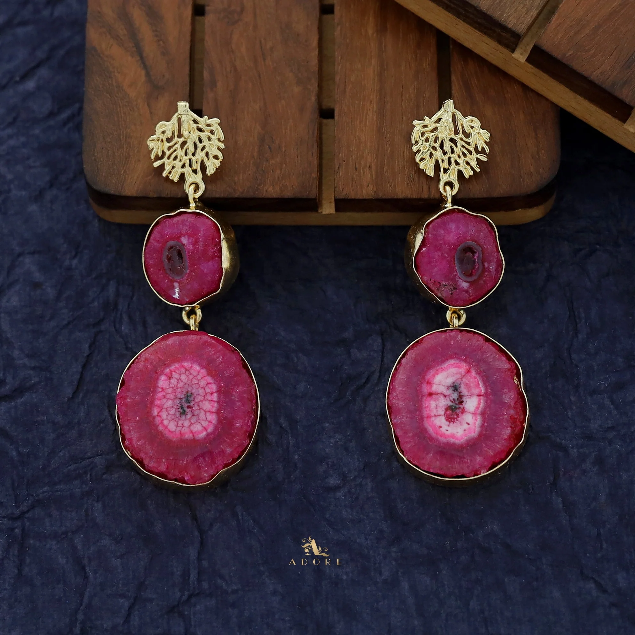 Golden Rootsa Solar Agate Earring - Image 19