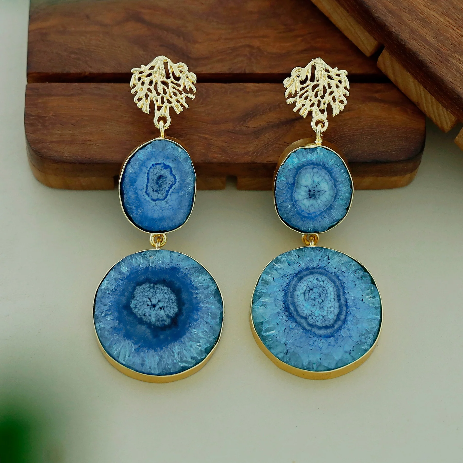 Golden Rootsa Solar Agate Earring - Image 22