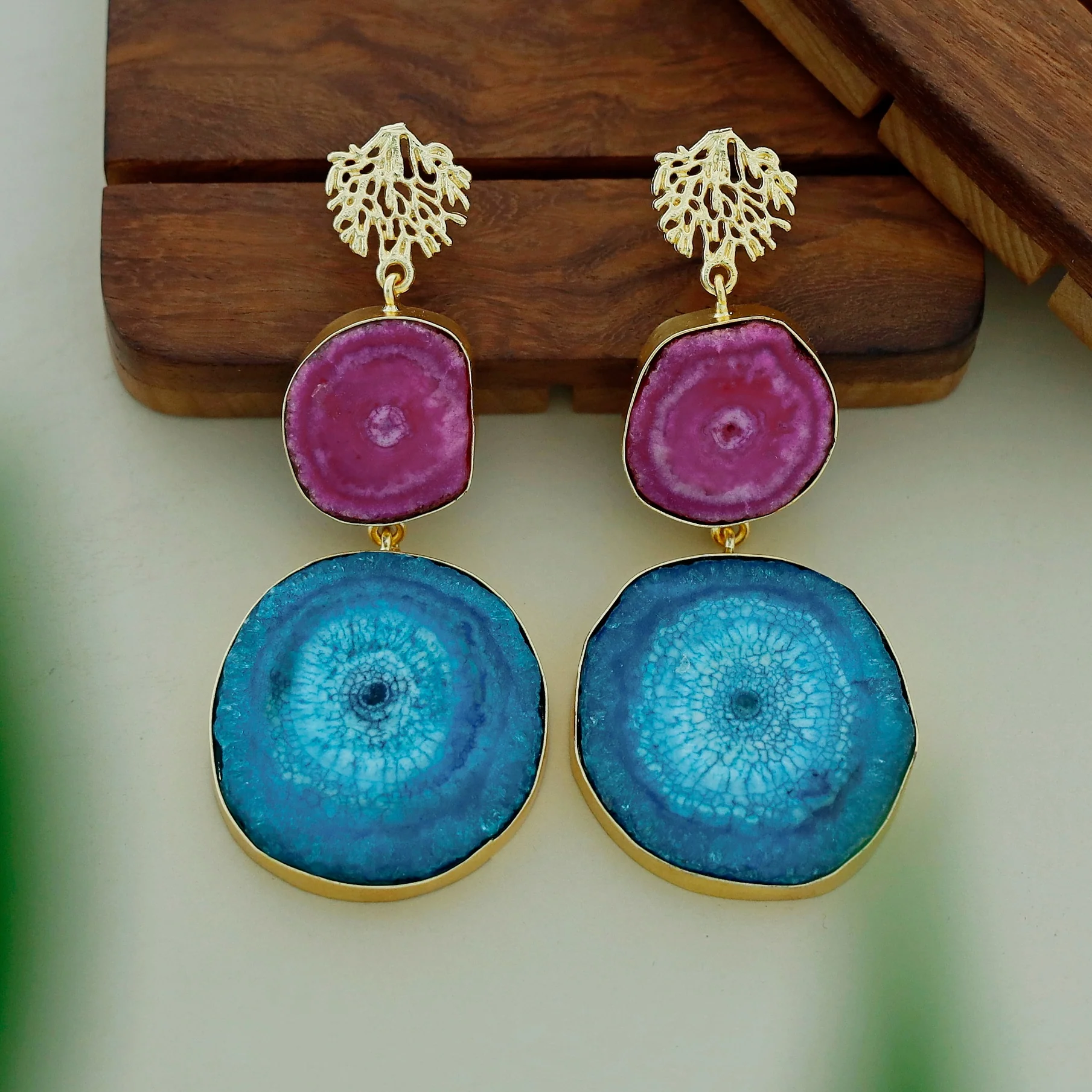 Golden Rootsa Solar Agate Earring - Image 23
