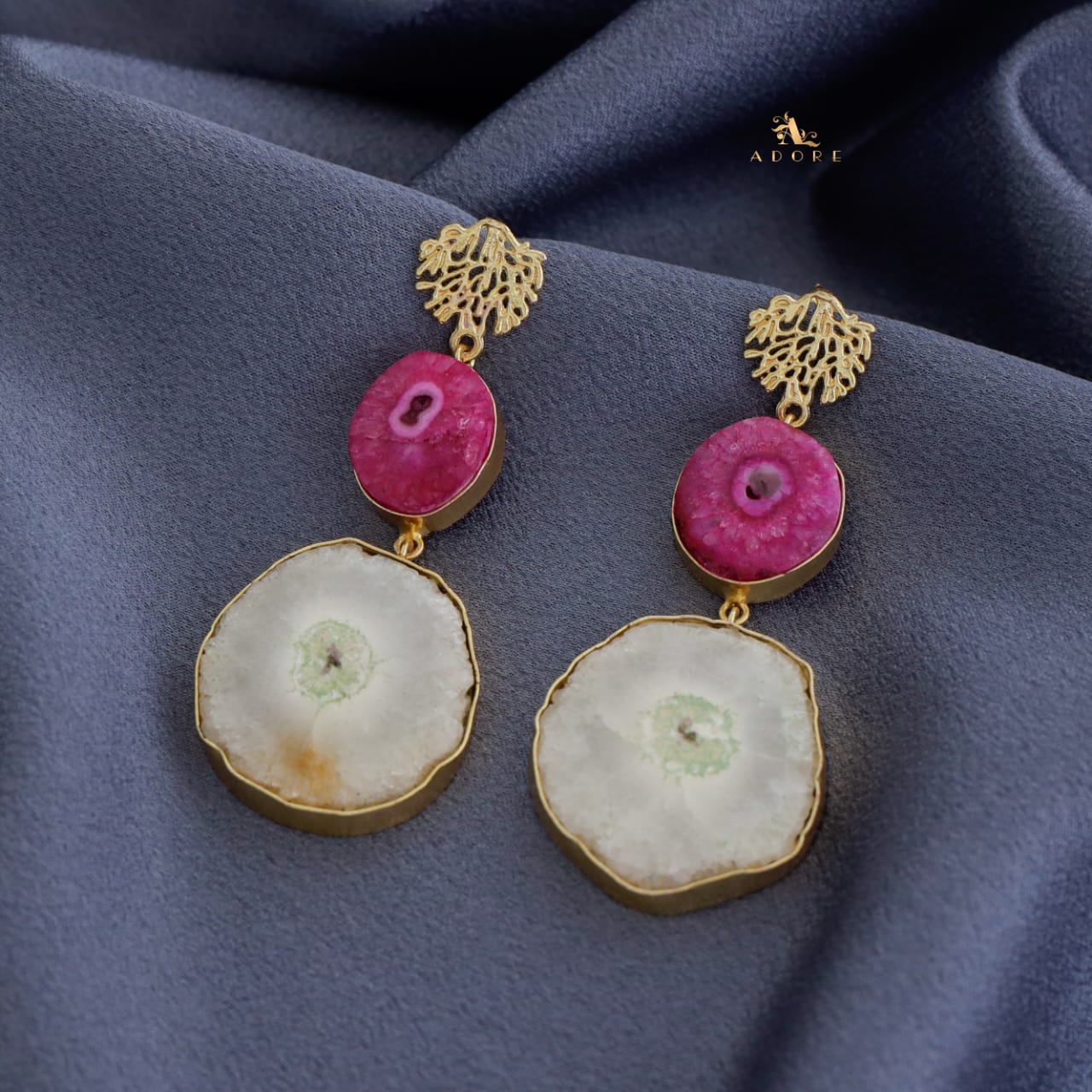 Golden Rootsa Solar Agate Earring - Image 5