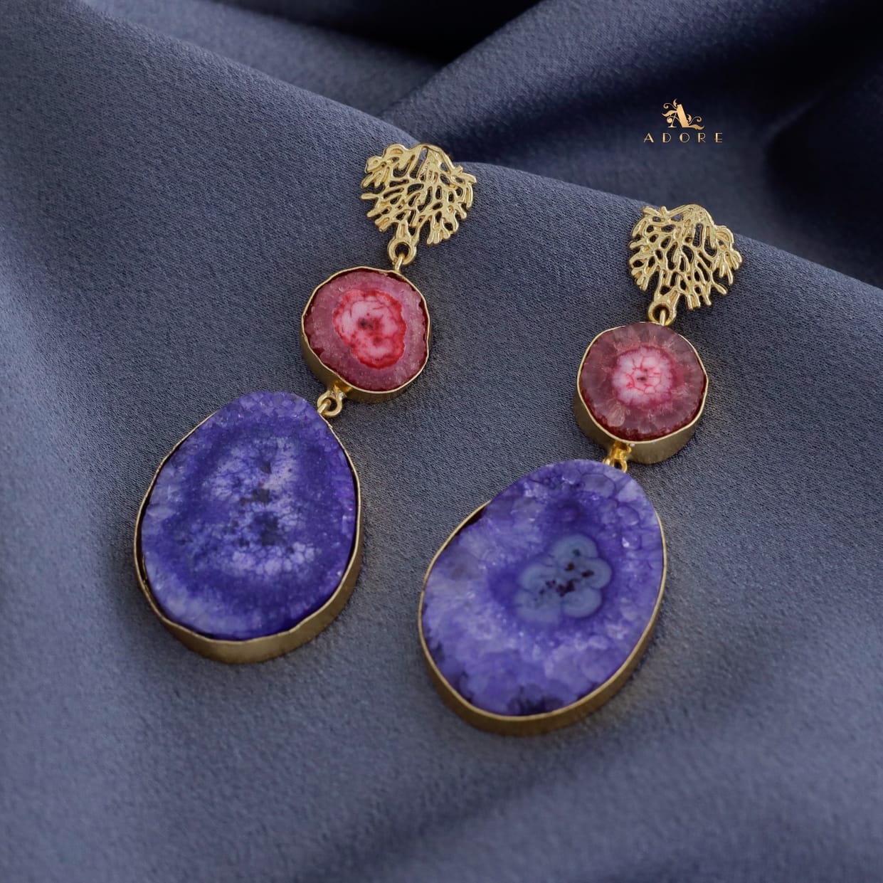 Golden Rootsa Solar Agate Earring - Image 7
