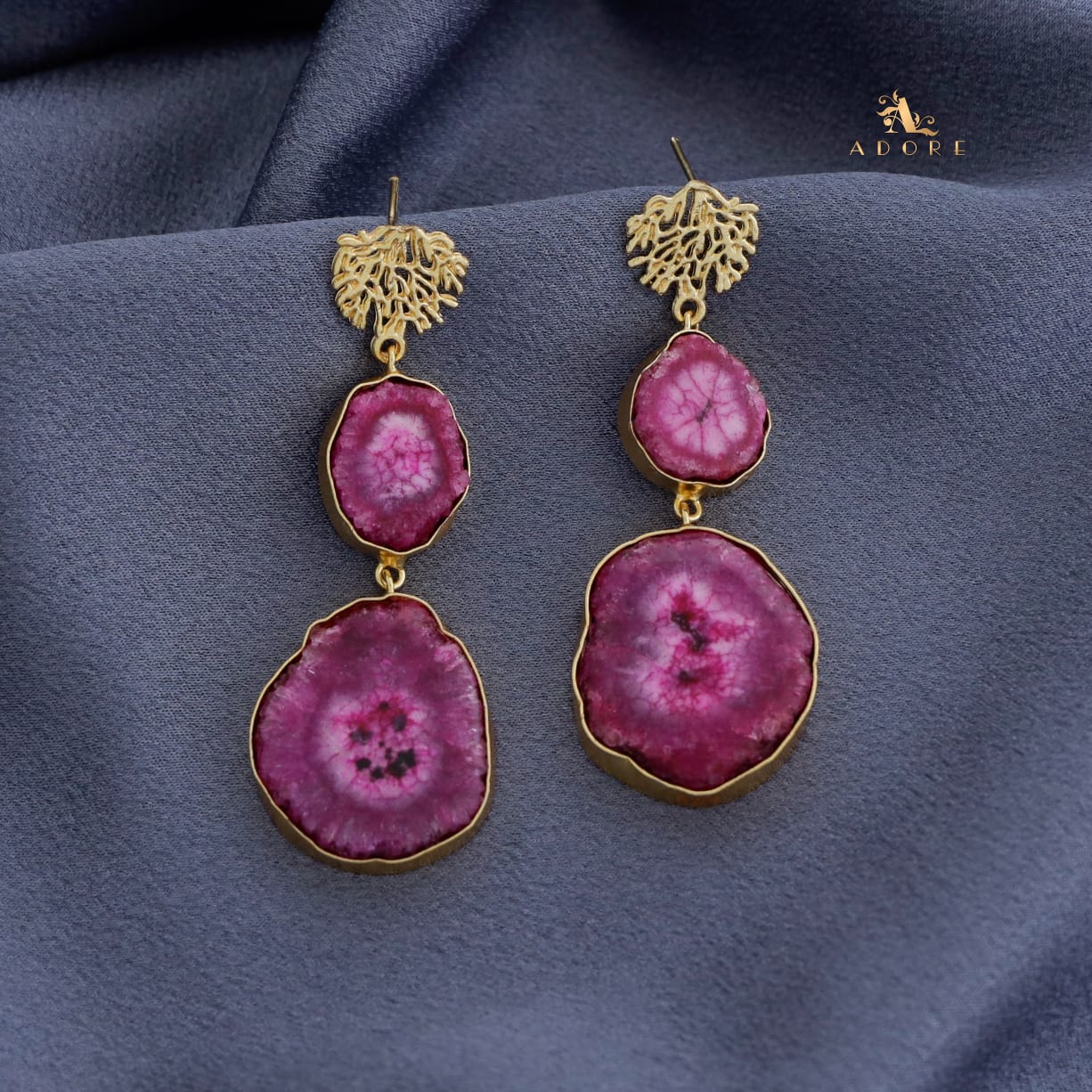 Golden Rootsa Solar Agate Earring - Image 8