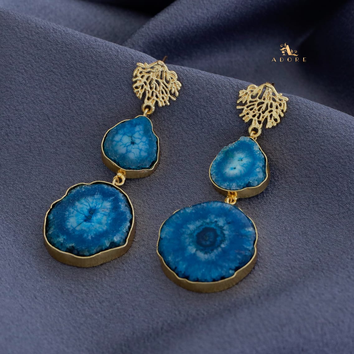 Golden Rootsa Solar Agate Earring - Image 9