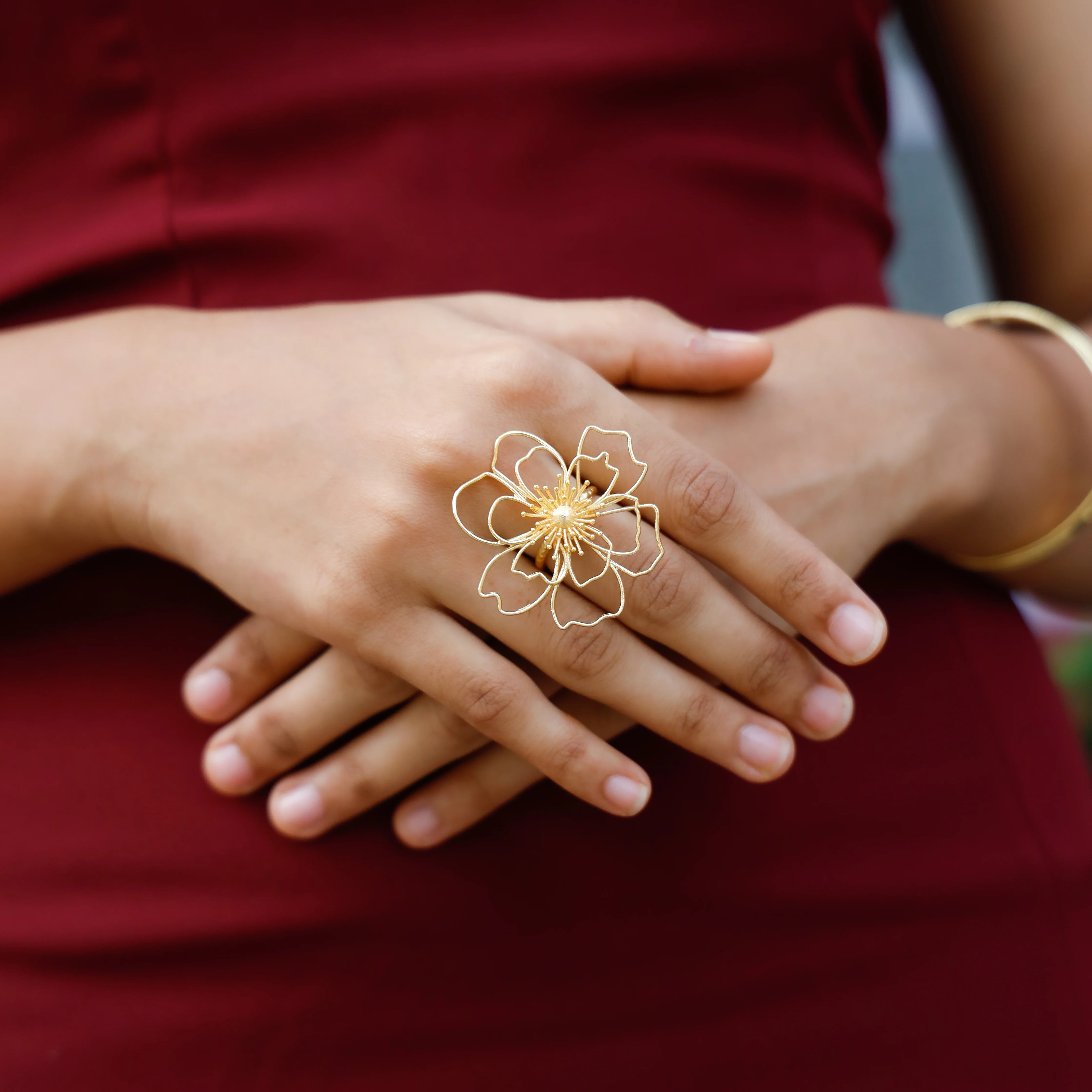 Golden Rosline Ring - Image 3