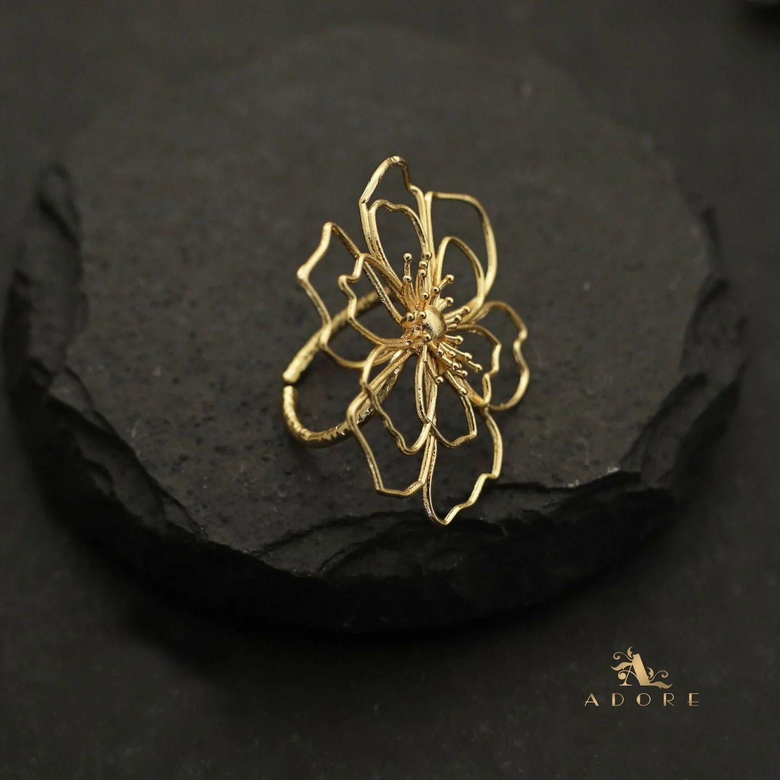 Golden Rosline Ring - Image 4