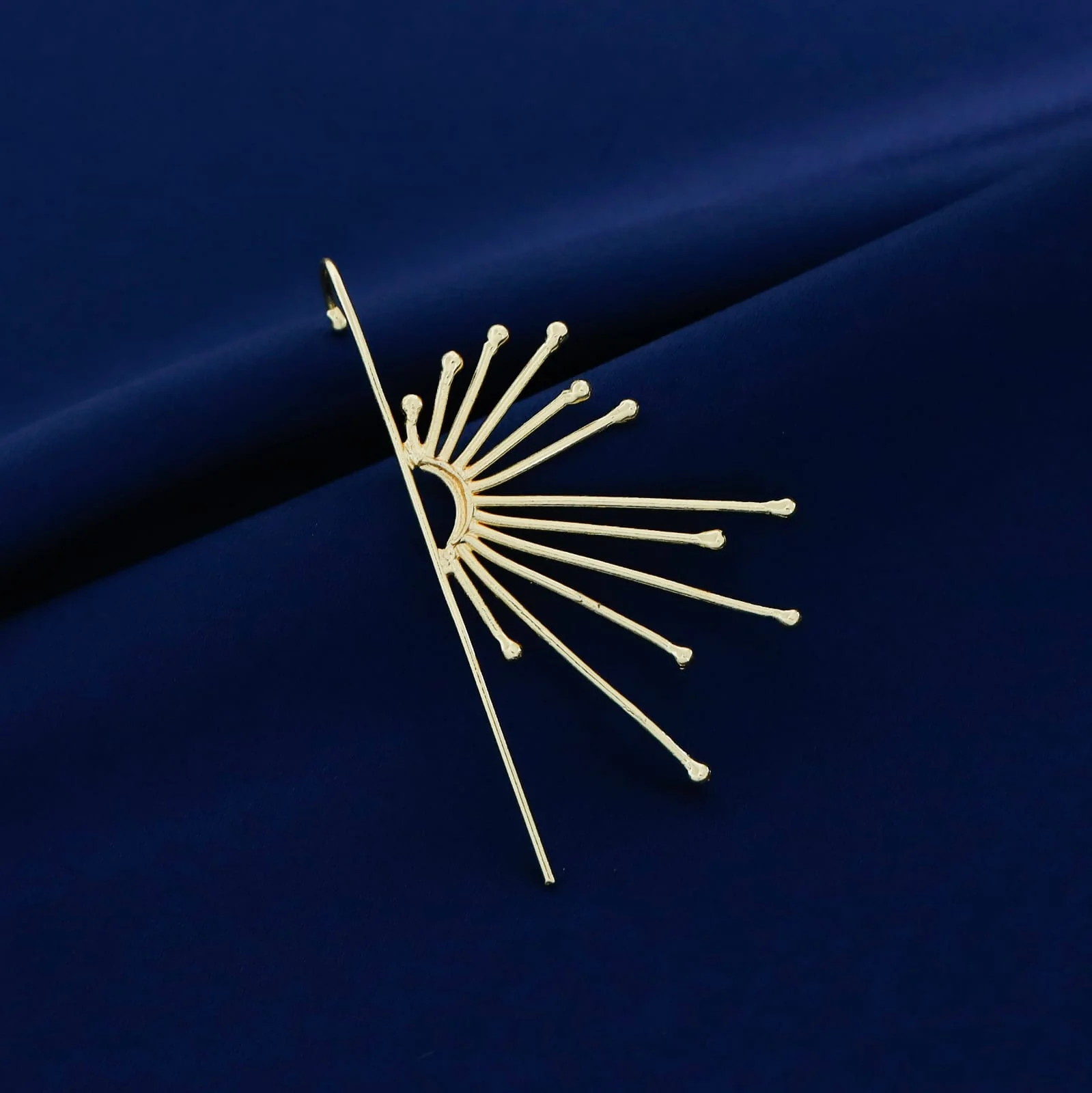 Golden Semi Sun Ear-Cuff (Single Piece) - Image 5