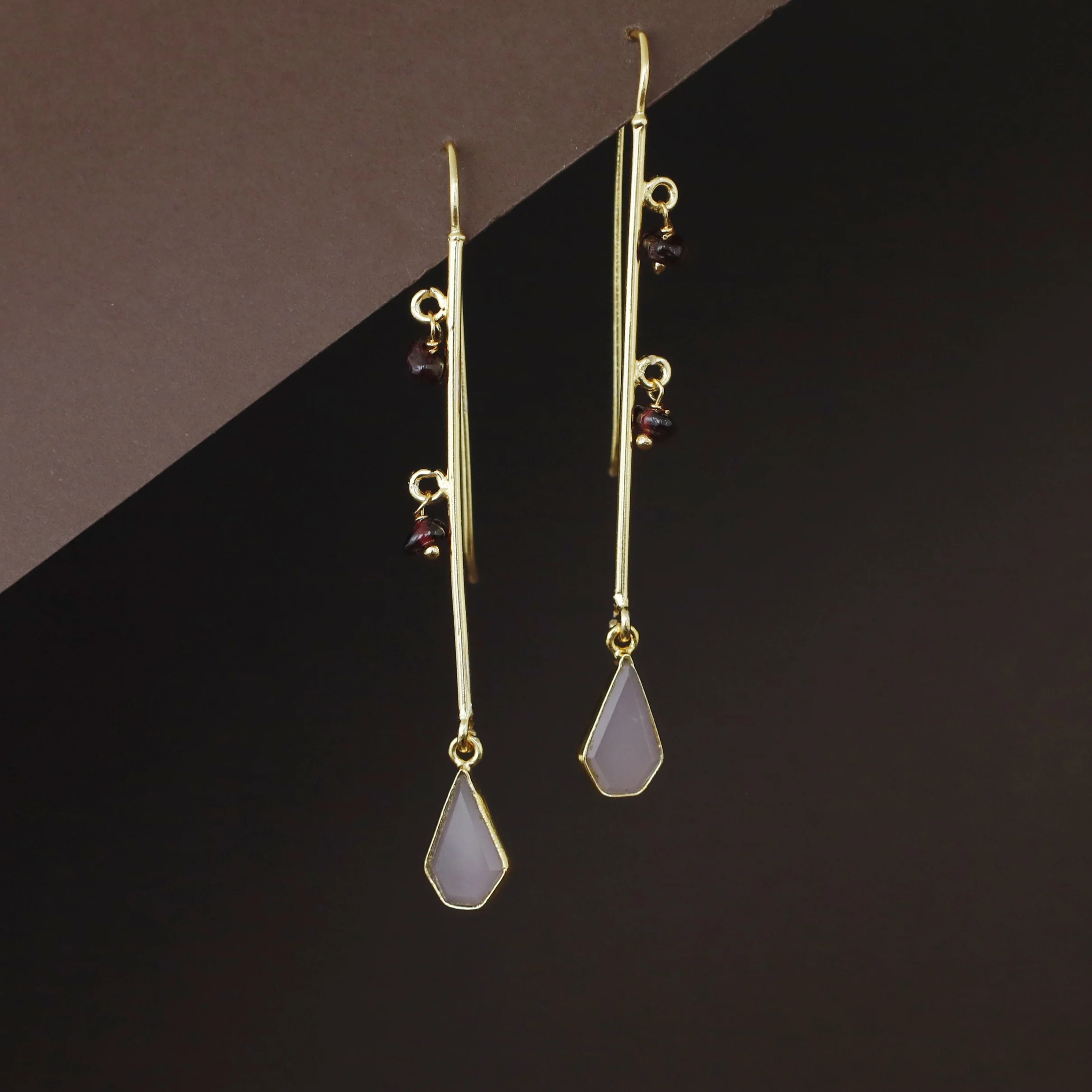 Rhoda Golden Stick Dual Bead Glossy Drop - Image 3