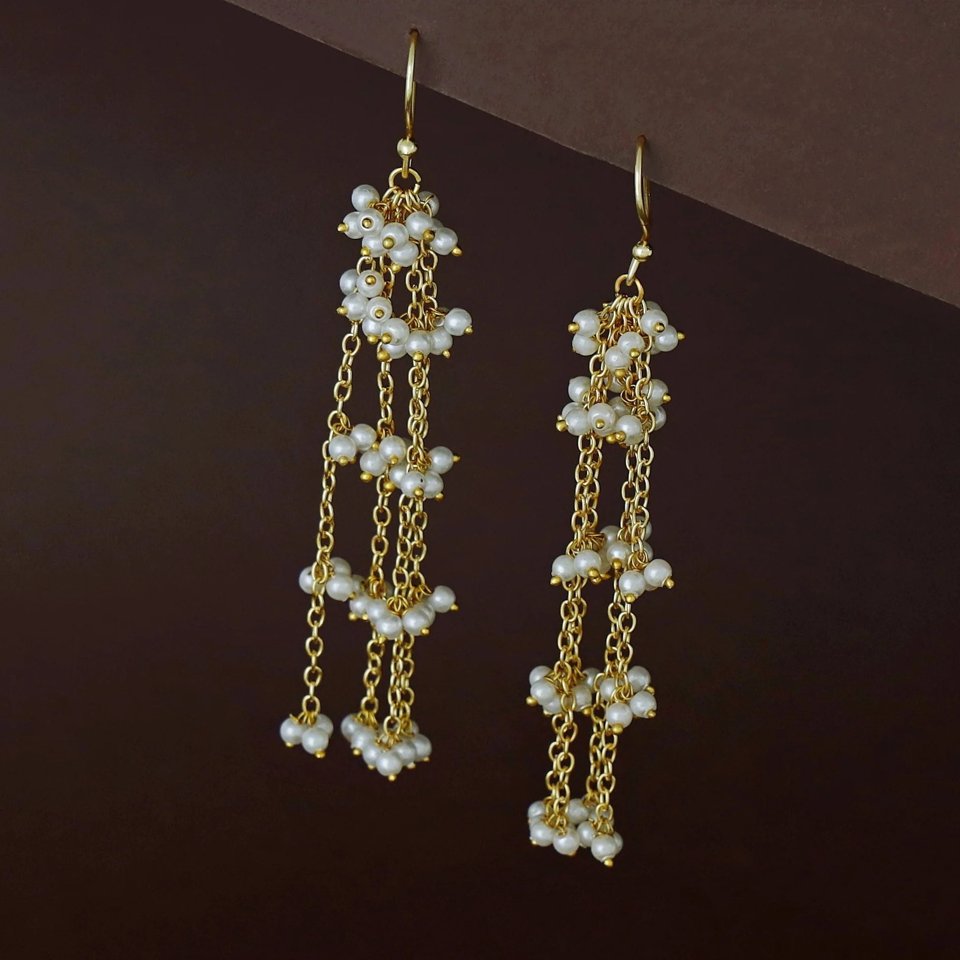 Jessie Tetra Chainy Cluster Pearl Drop - Image 3