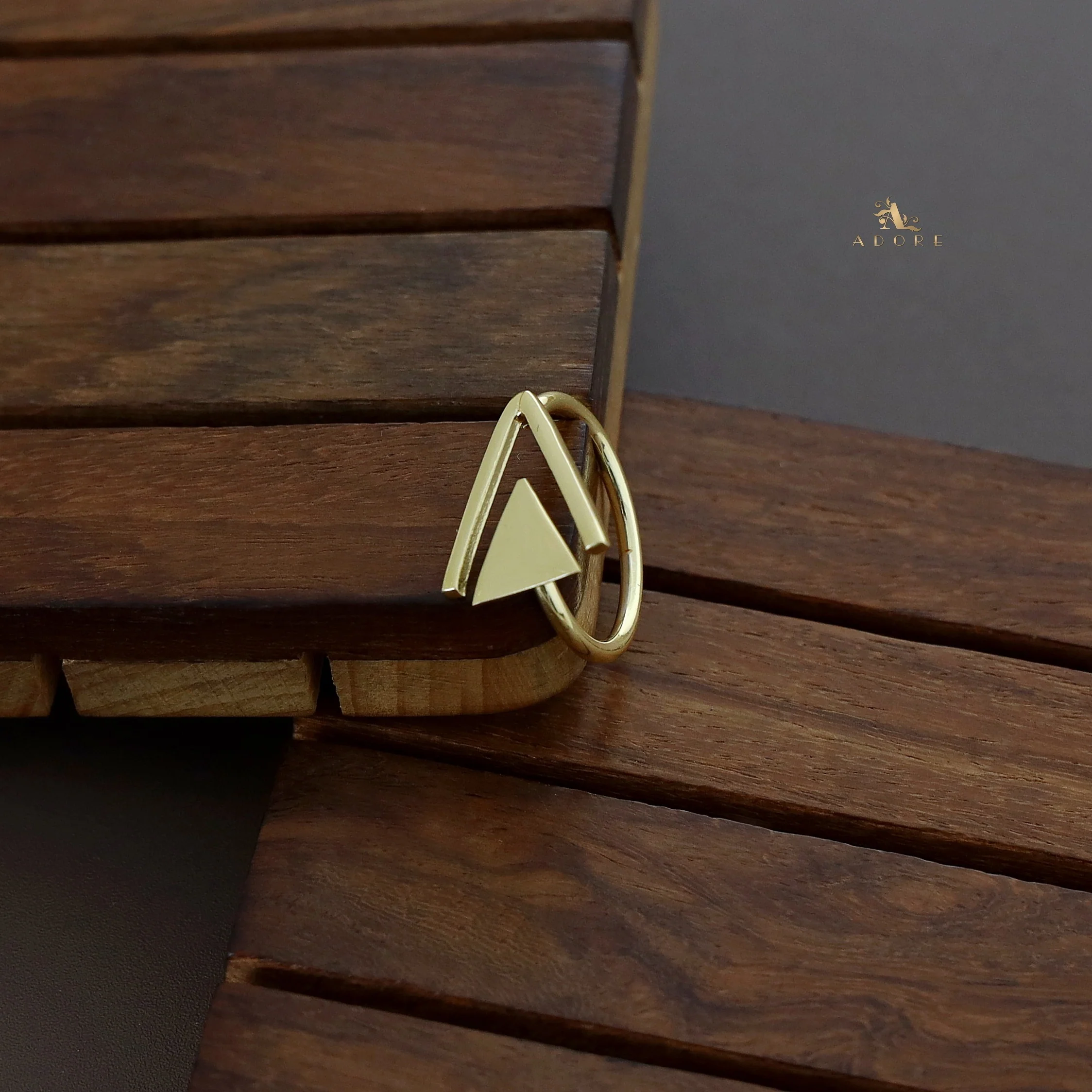Anyla Golden Triangle Ring - Image 3