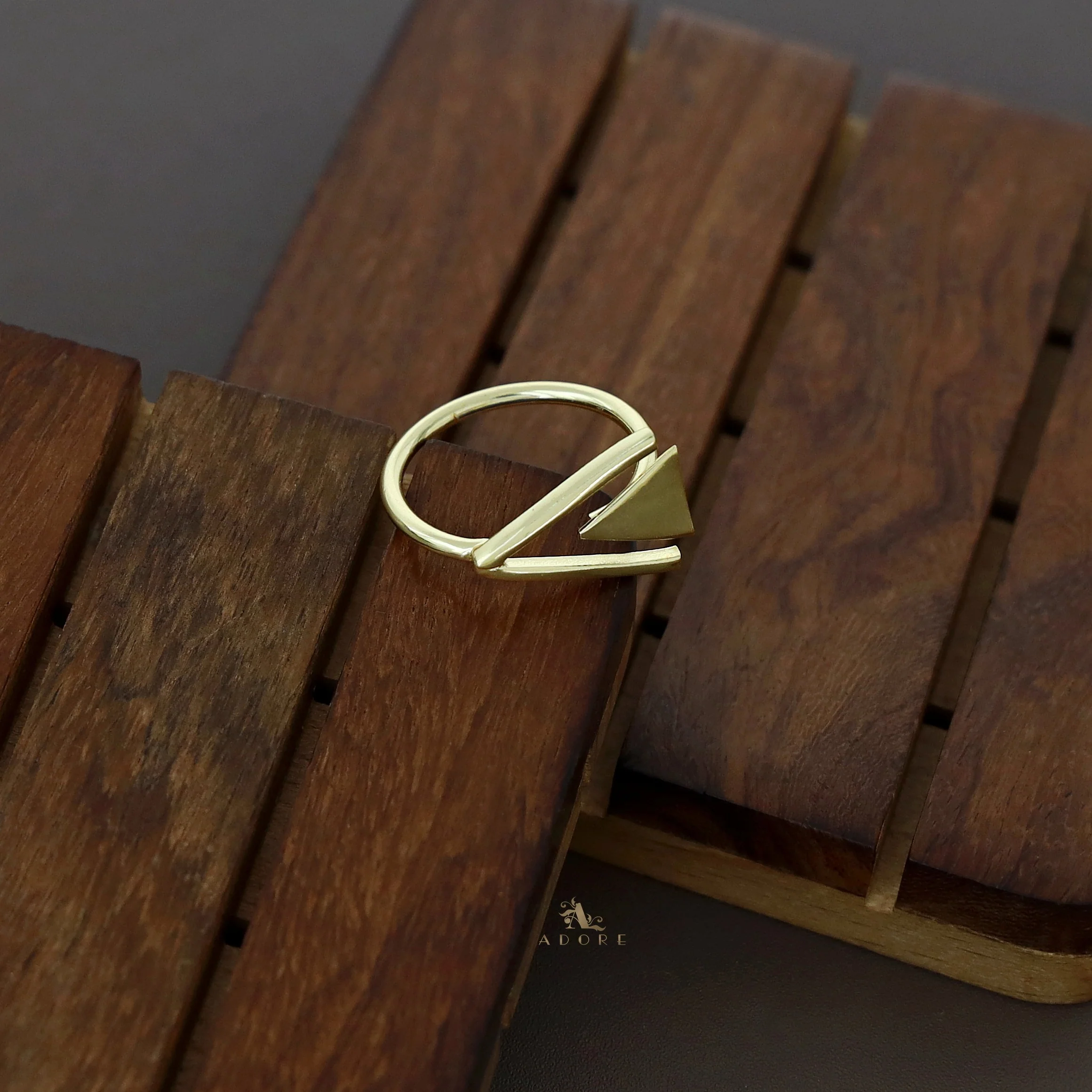 Anyla Golden Triangle Ring - Image 4