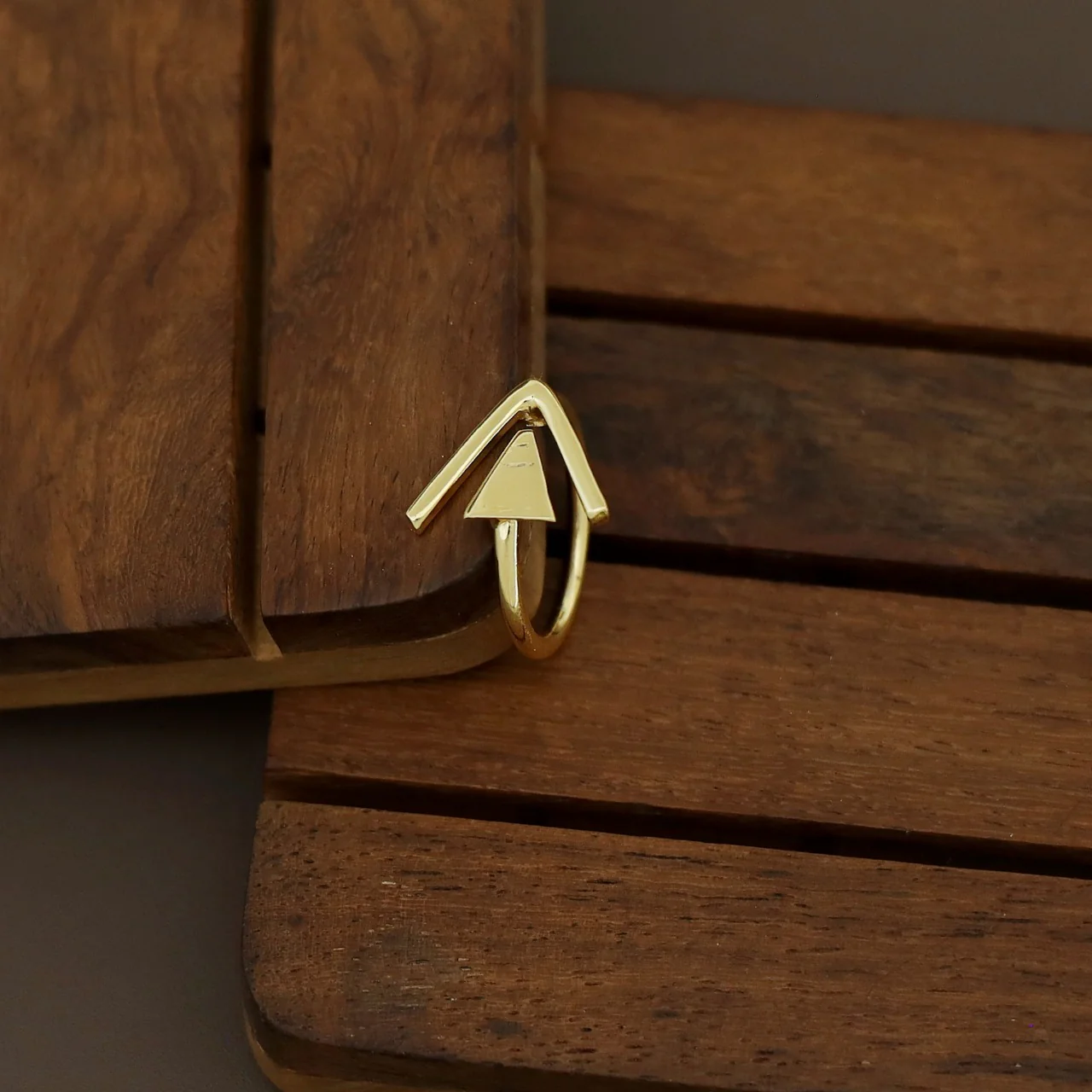 Anyla Golden Triangle Ring - Image 6