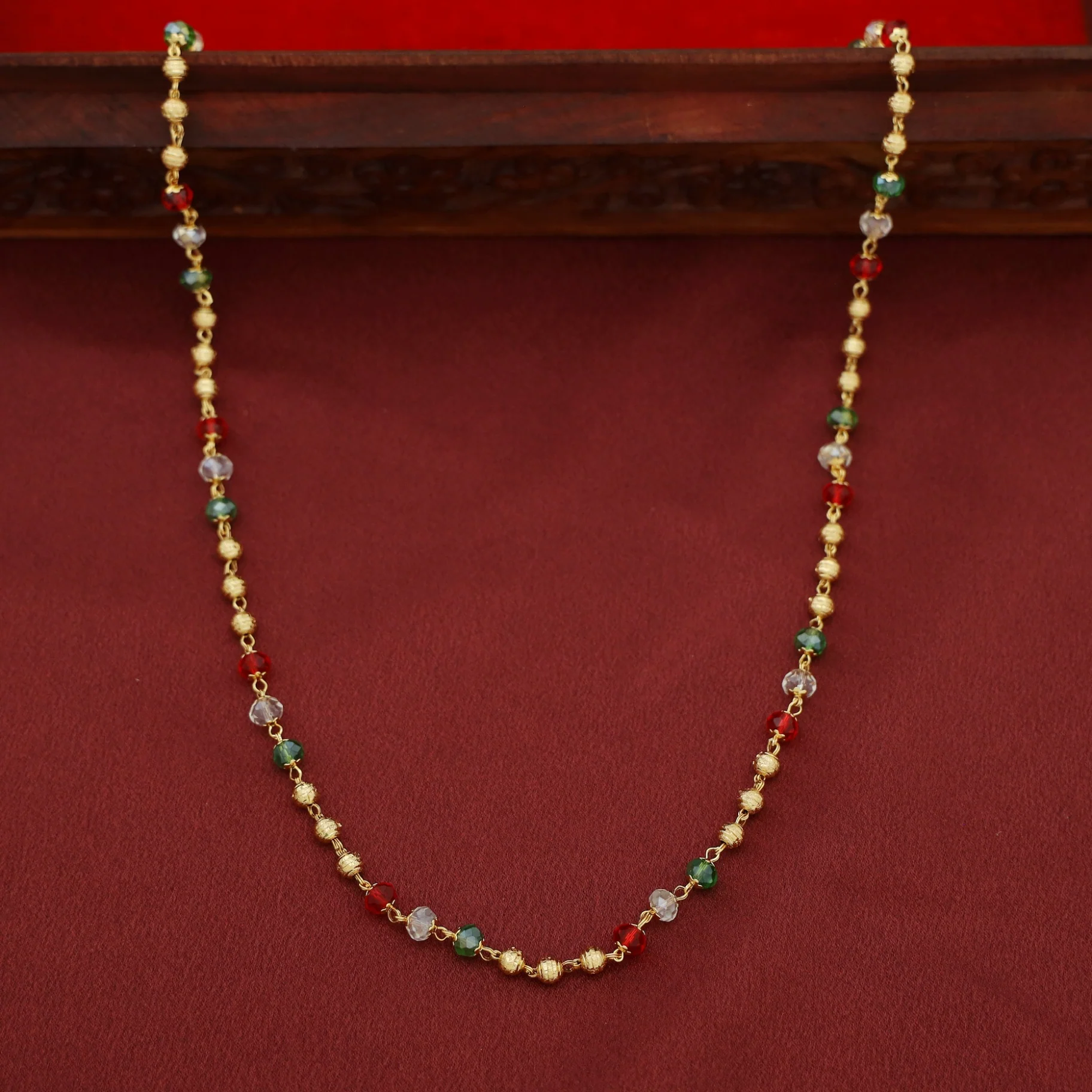 Grisha Beaded Golden Ball Neckpiece - Image 2