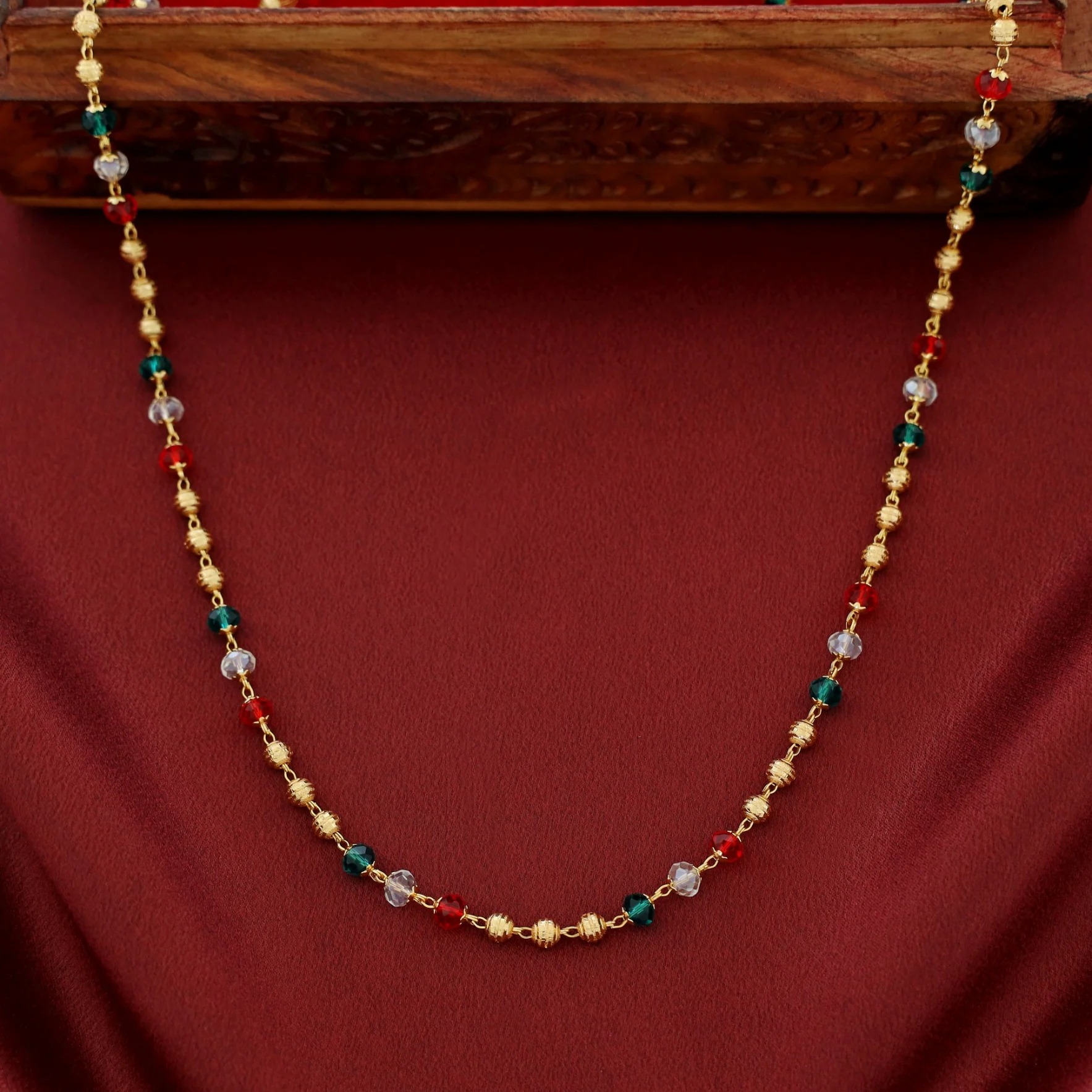 Grisha Beaded Golden Ball Neckpiece - Image 4