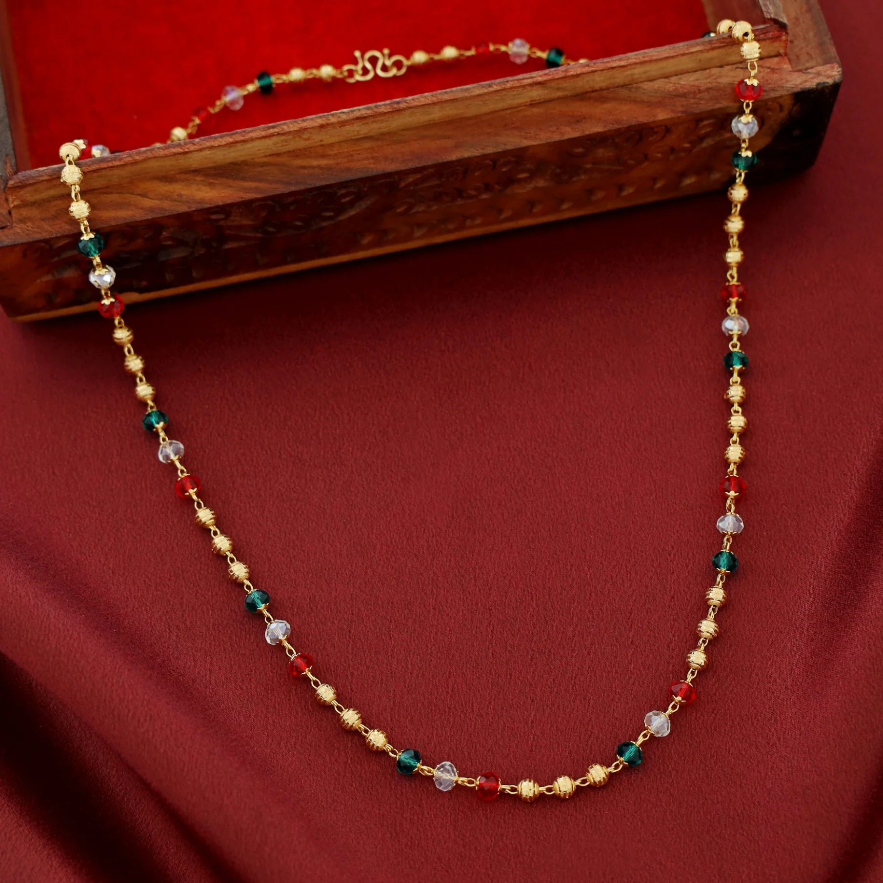 Grisha Beaded Golden Ball Neckpiece - Image 5