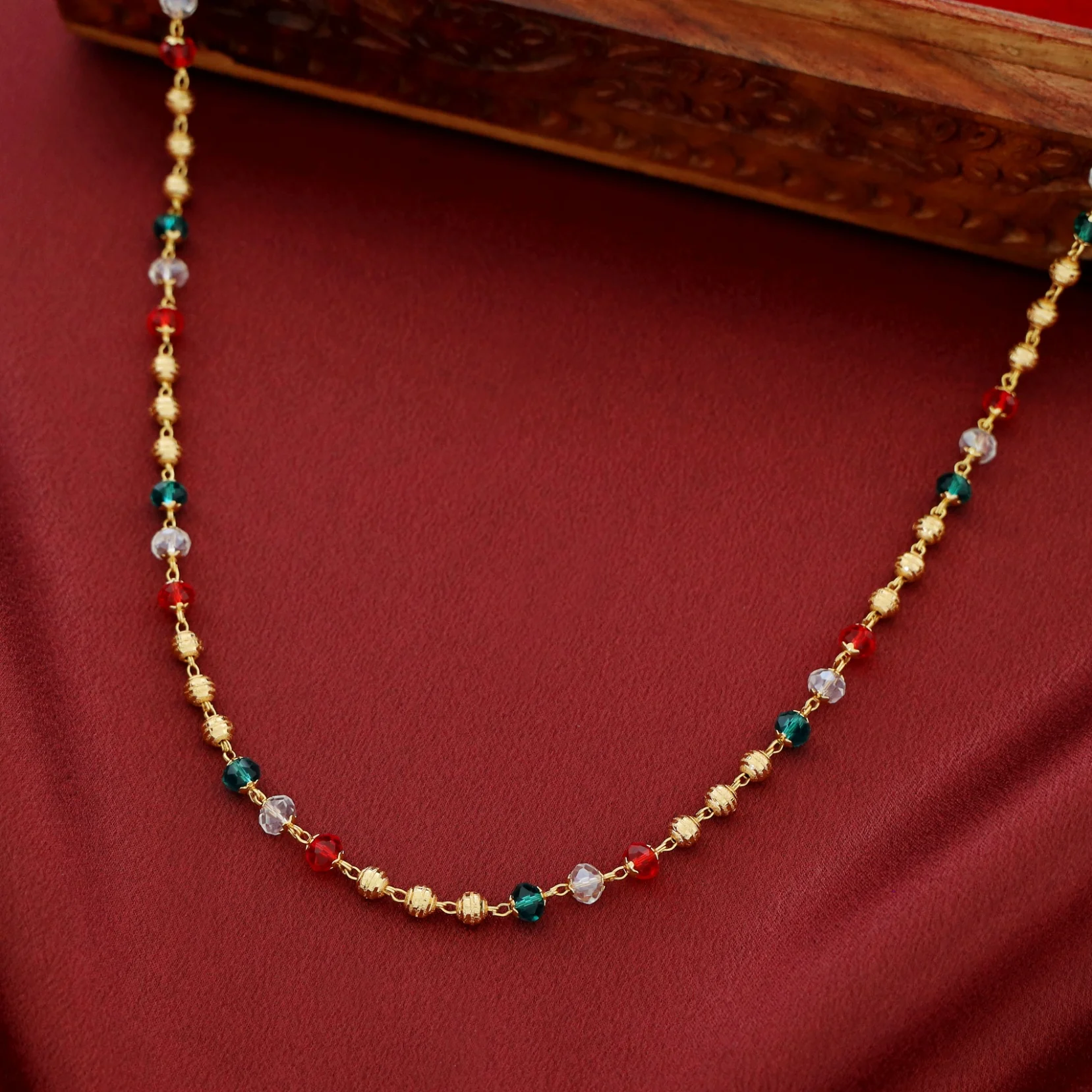 Grisha Beaded Golden Ball Neckpiece - Image 6