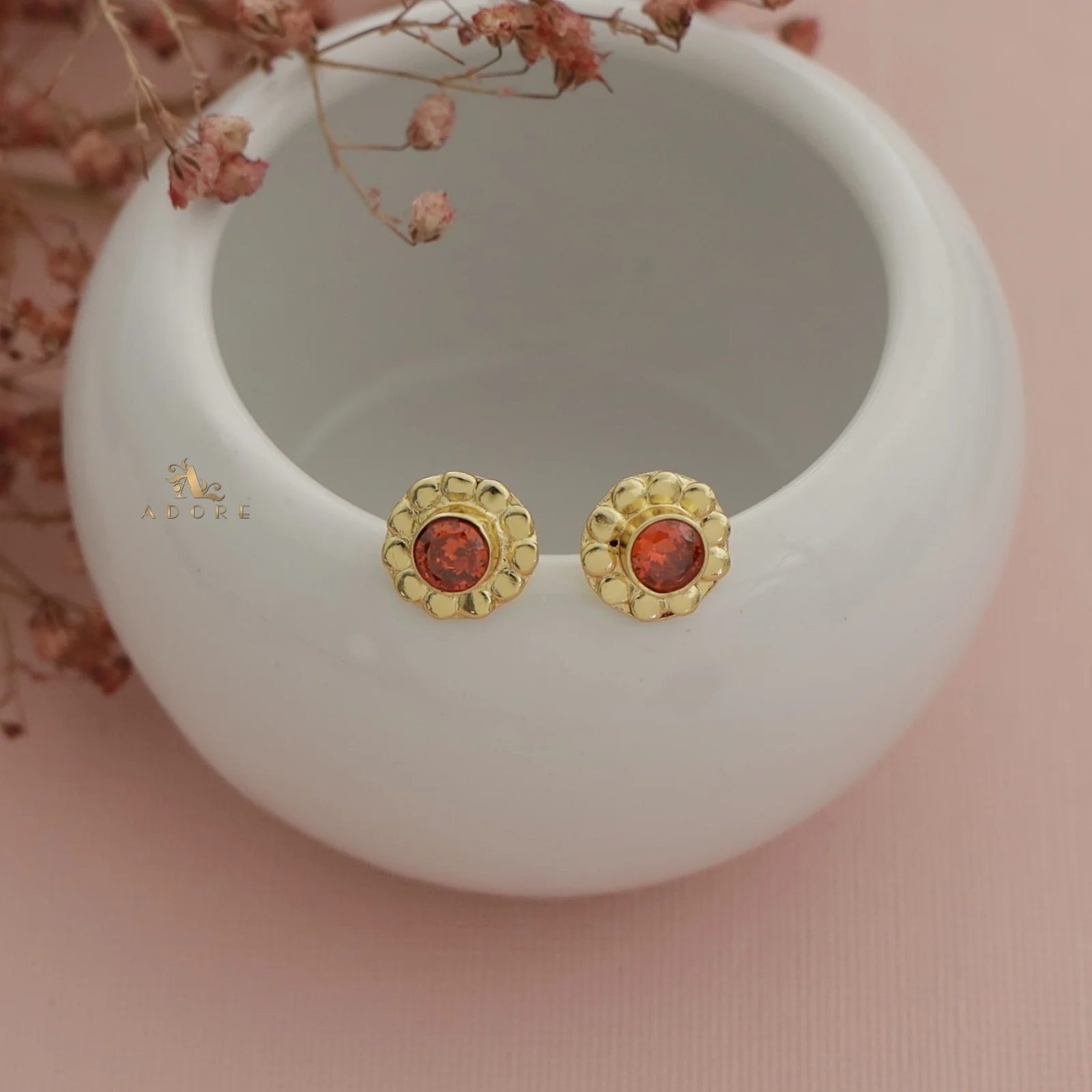 Hale Flower Glossy Round Stud (5 mm) - Image 10