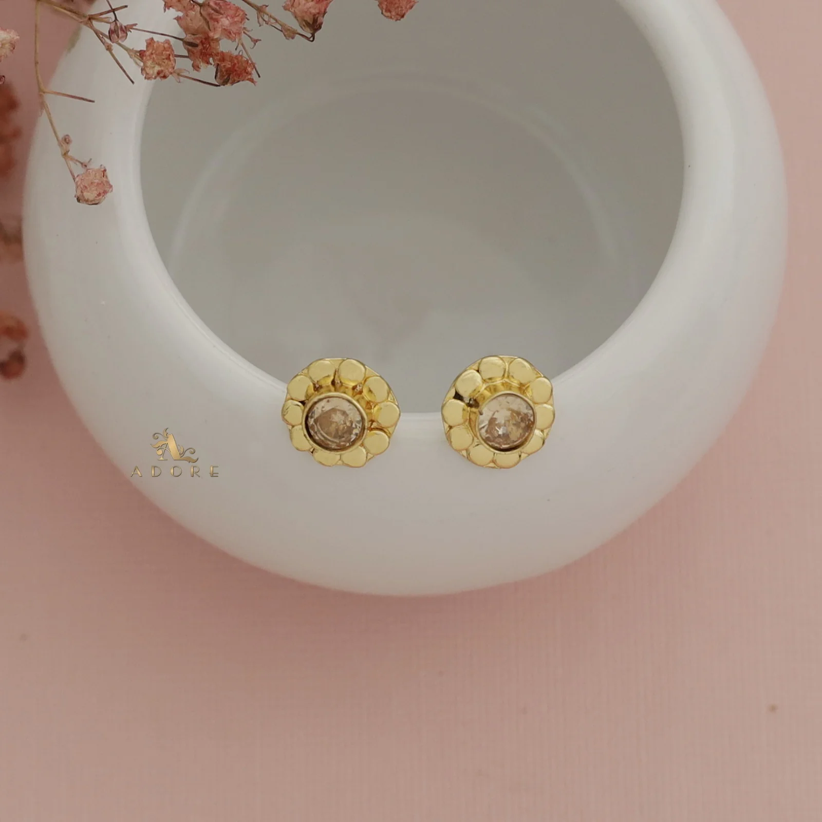 Hale Flower Glossy Round Stud (5 mm) - Image 9