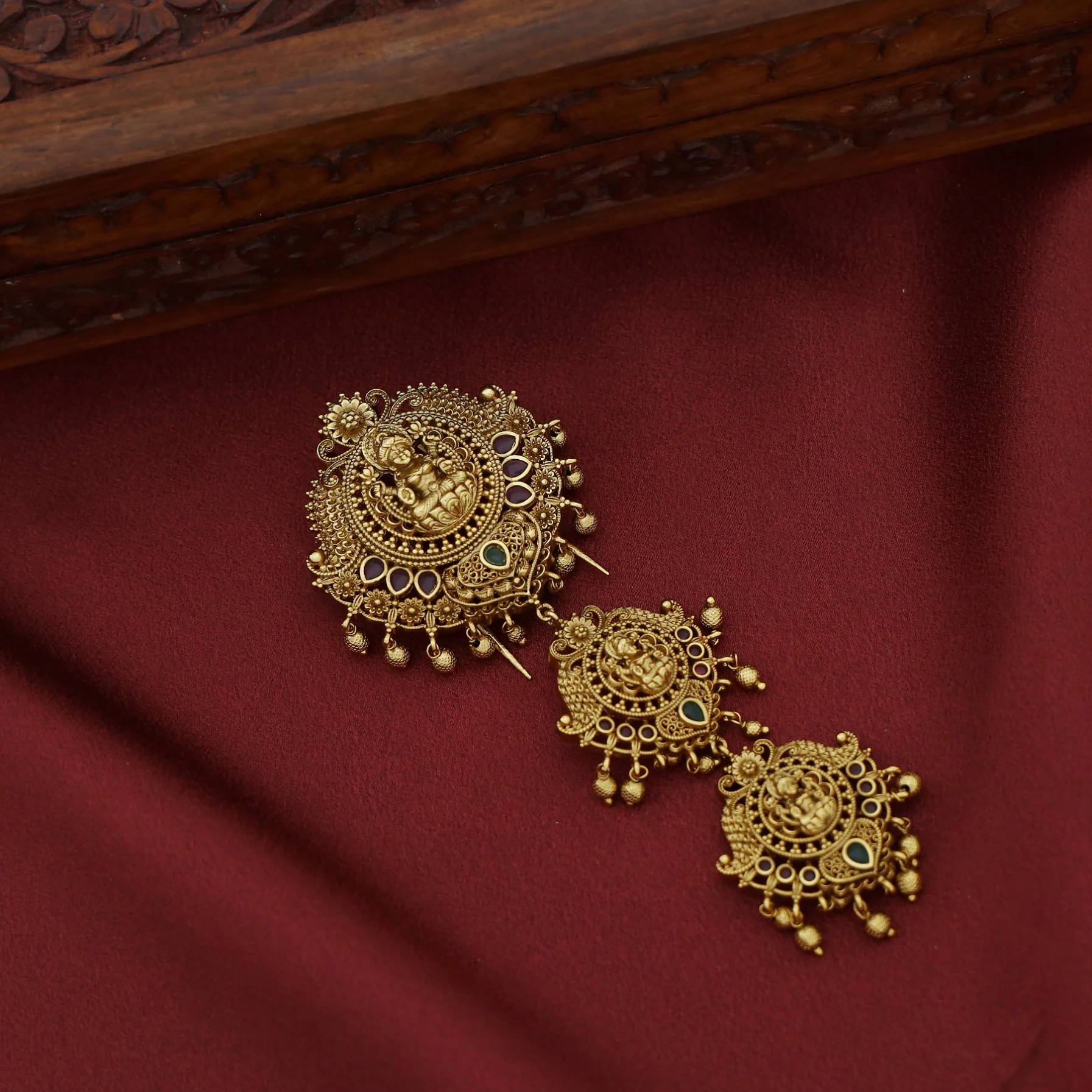 Hamisha 3 Layer Devi Hair Brooch - Image 4