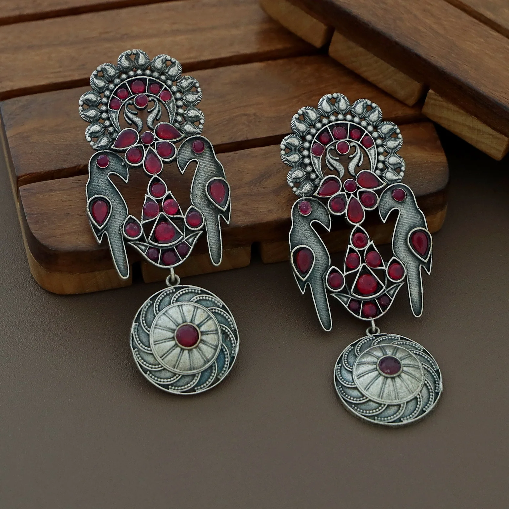 Haza Dual Bird Earring - Image 4