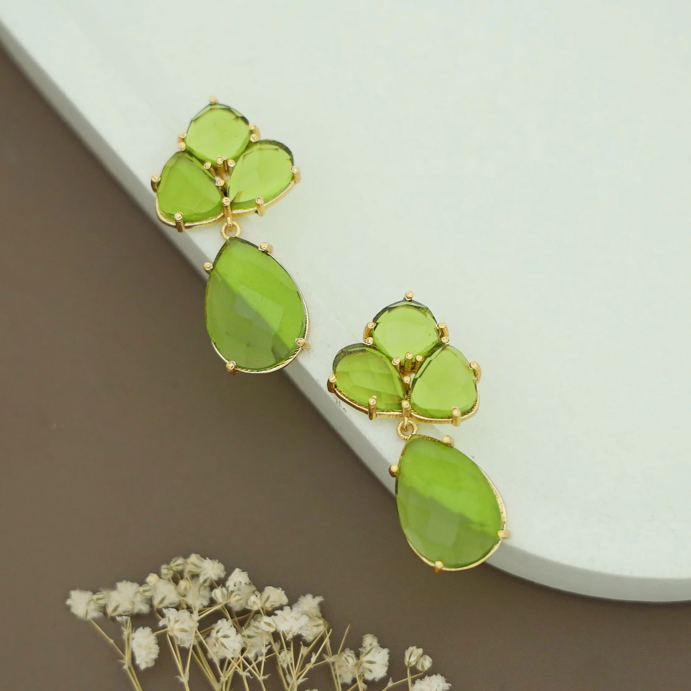 Haze Claw Glossy Stone Earring - Image 2