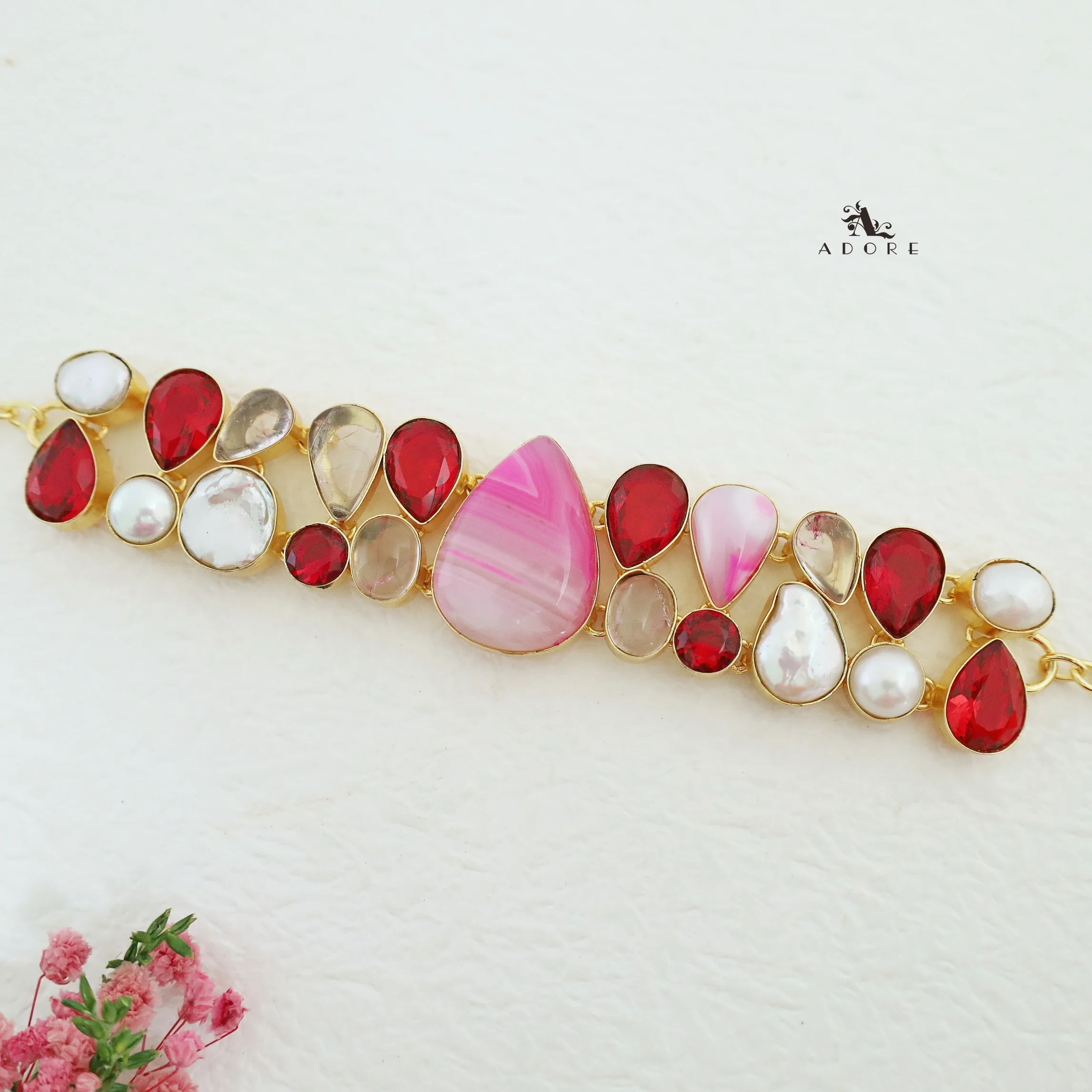 Heaven Baroque Stone + Glossy MOP Choker - Image 2