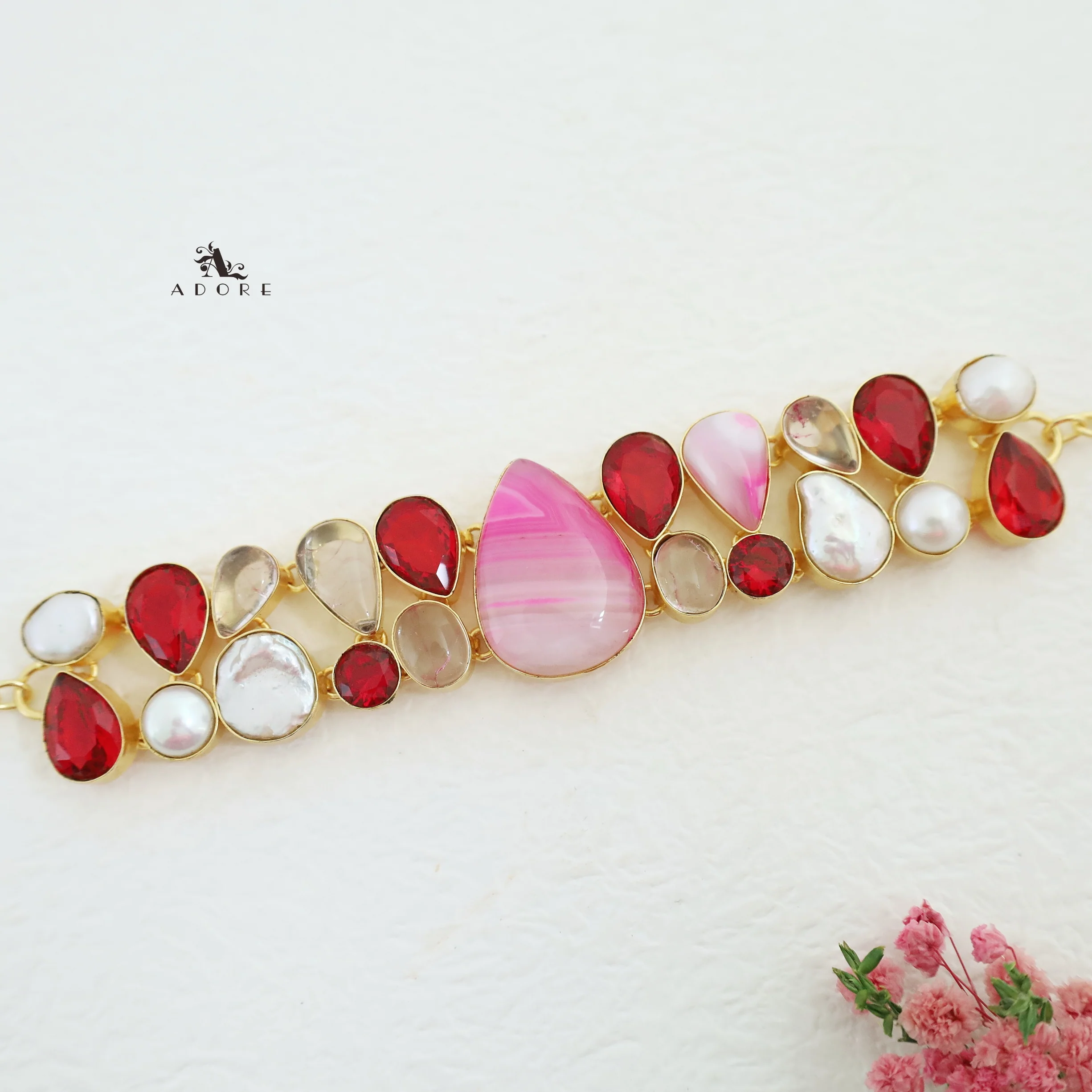 Heaven Baroque Stone + Glossy MOP Choker - Image 3