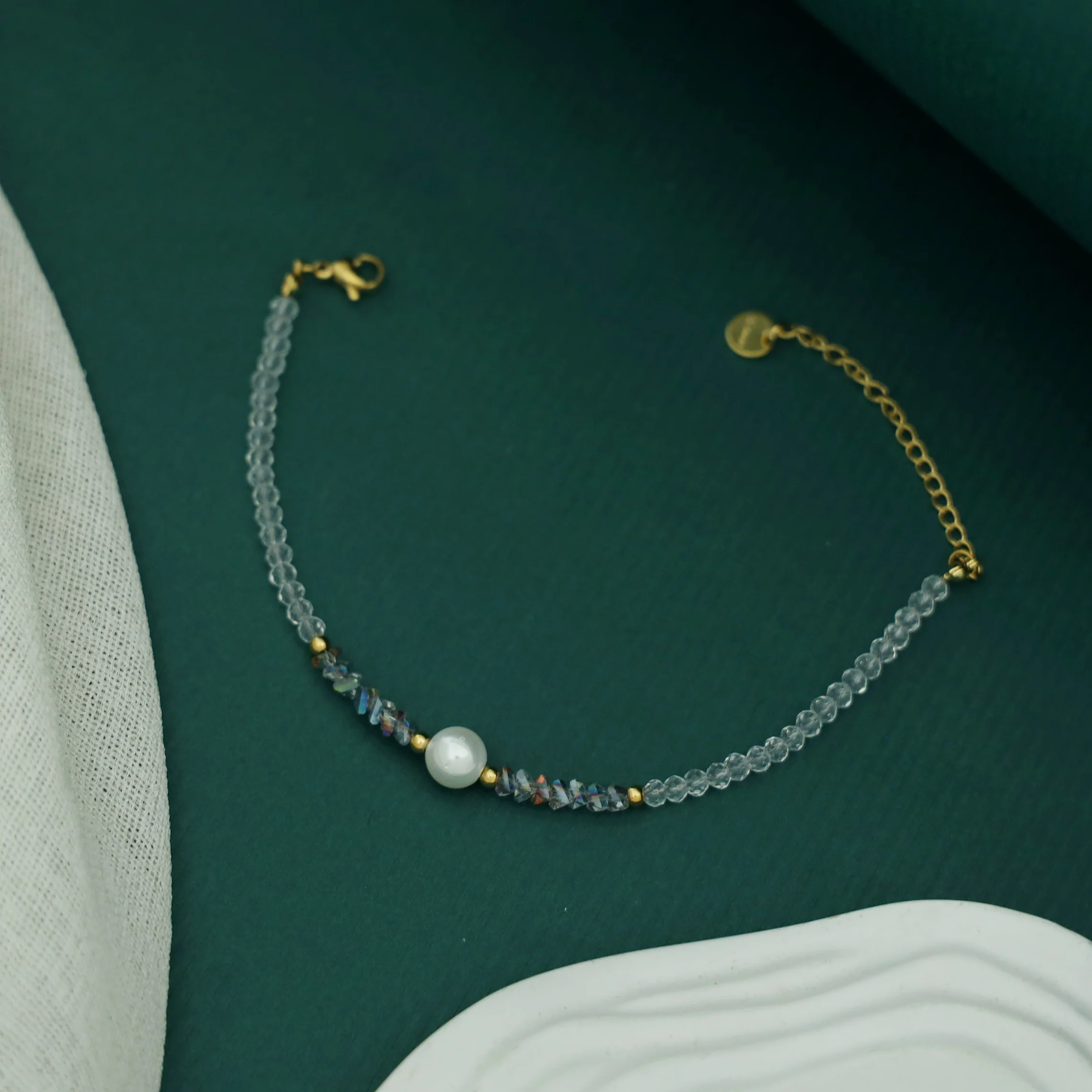 Helena Beaded Pearl Bracelet - Image 3