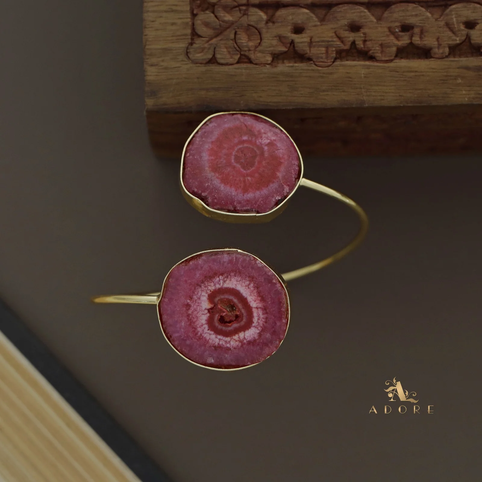 Hem Dual Solar Agate Bangle - Image 2