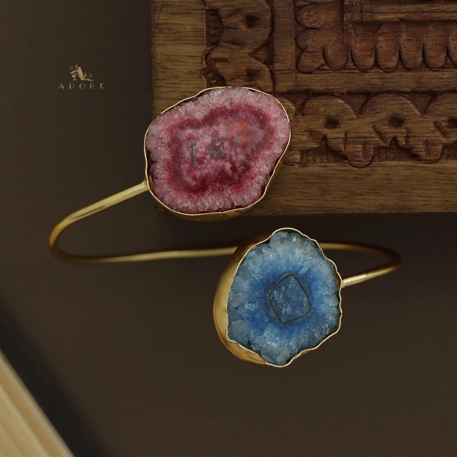 Hem Dual Solar Agate Bangle - Image 22