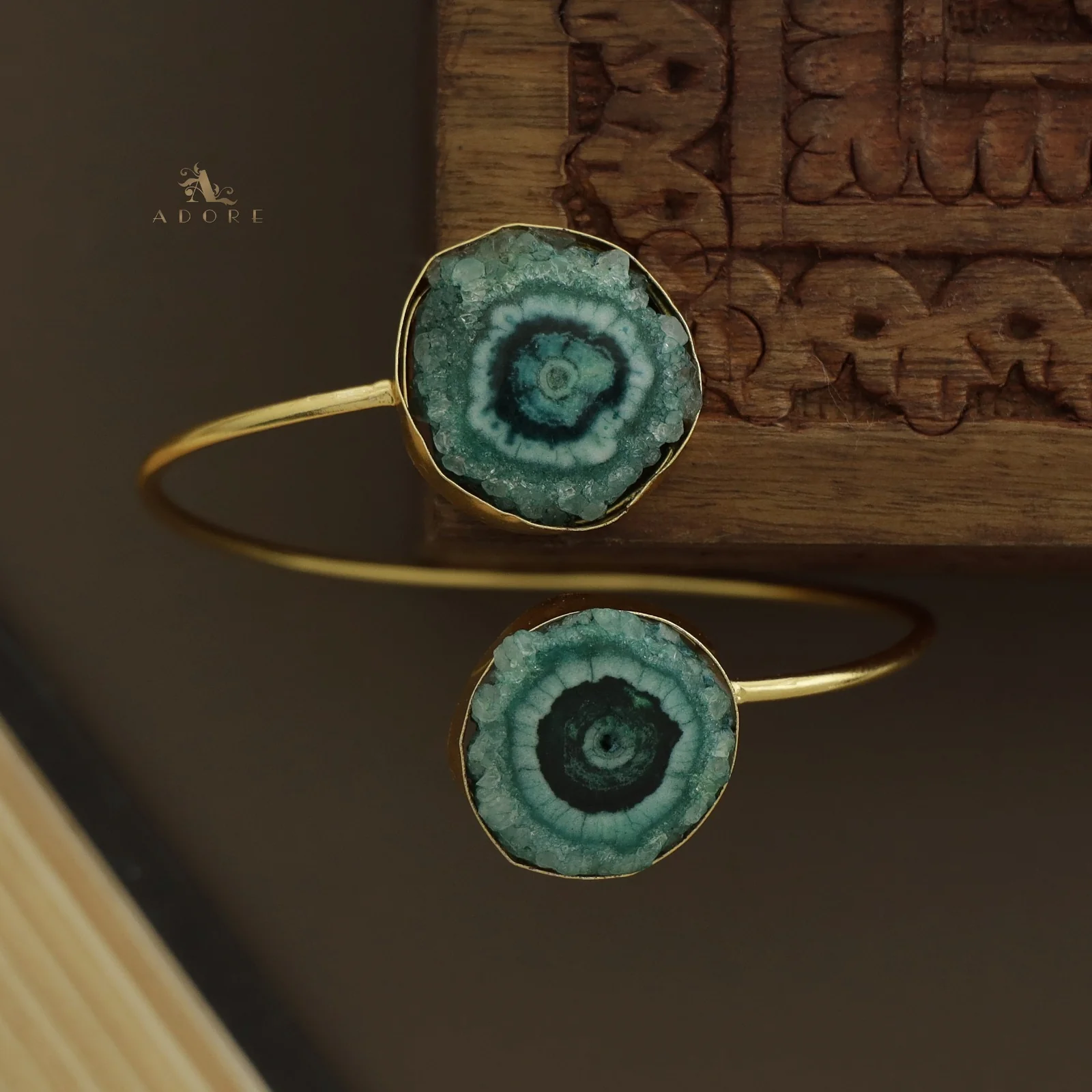 Hem Dual Solar Agate Bangle - Image 28