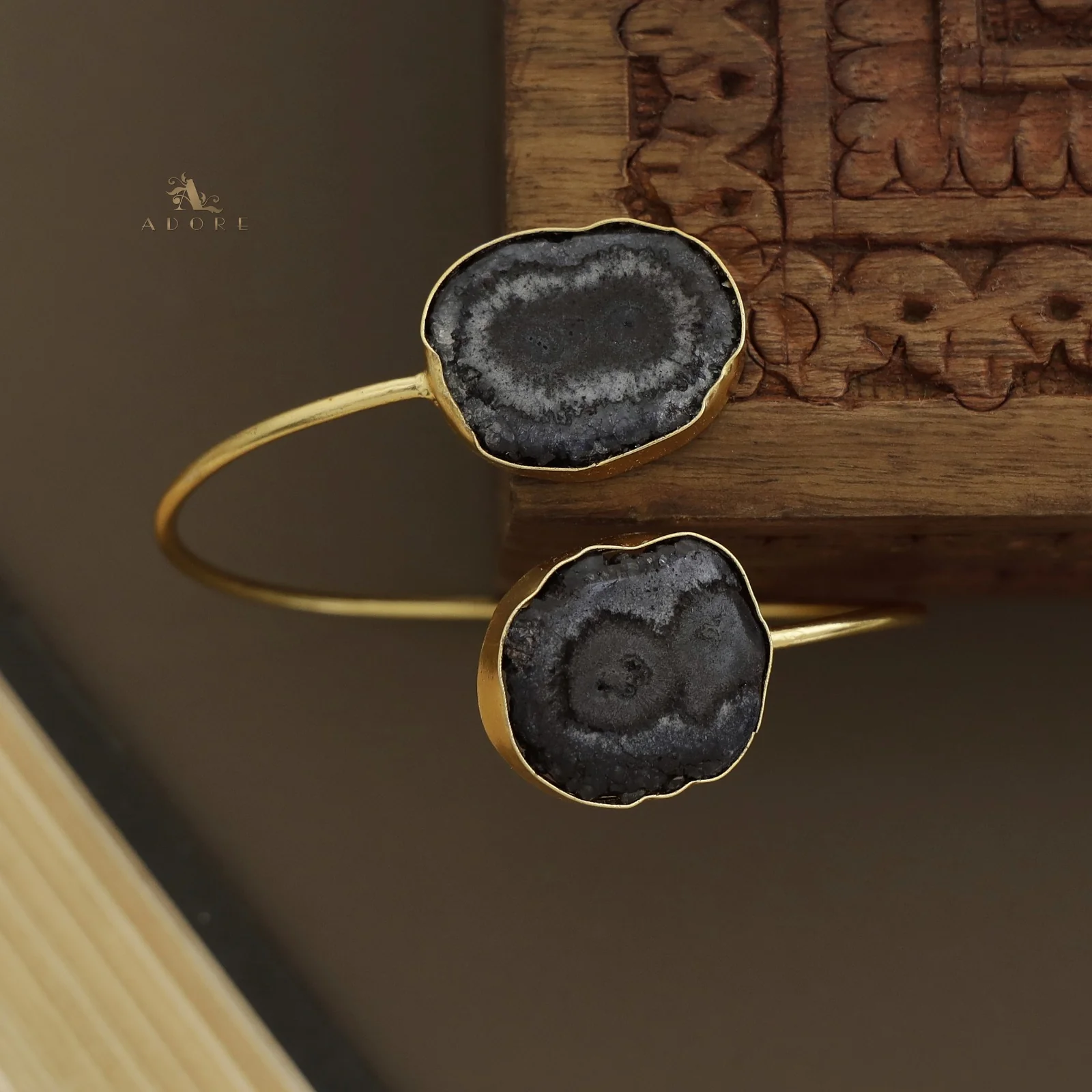 Hem Dual Solar Agate Bangle - Image 29