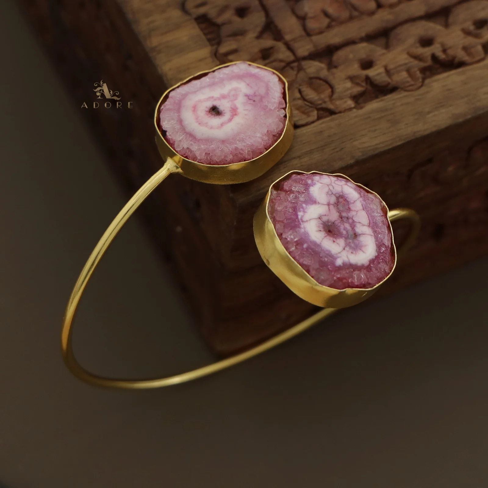 Hem Dual Solar Agate Bangle - Image 30