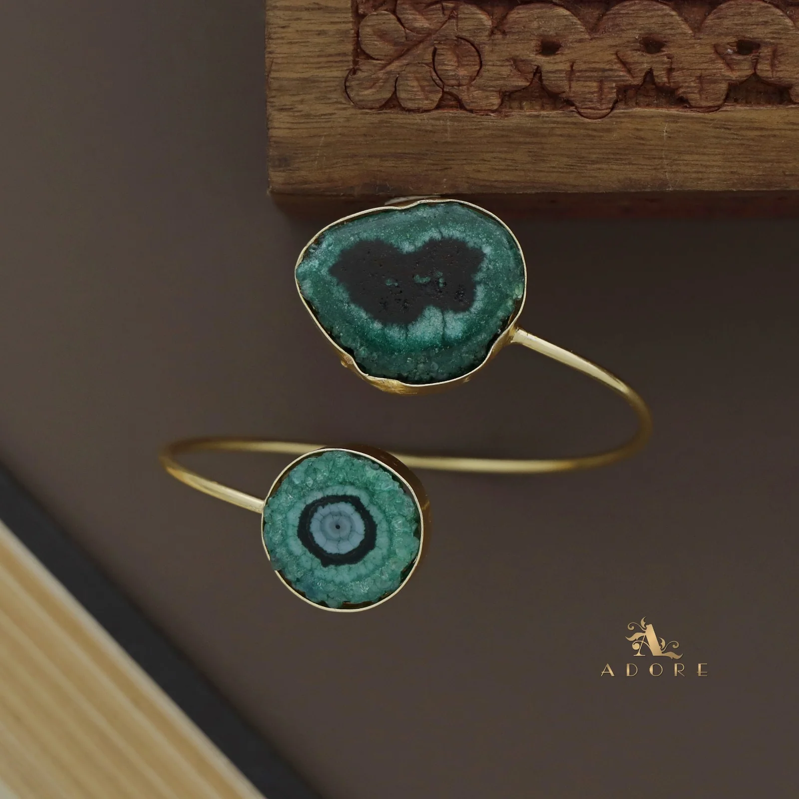 Hem Dual Solar Agate Bangle - Image 32