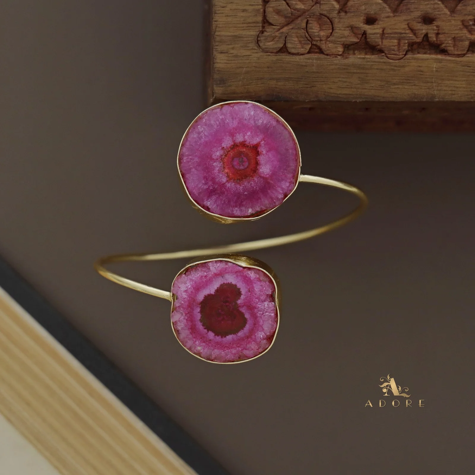 Hem Dual Solar Agate Bangle - Image 33