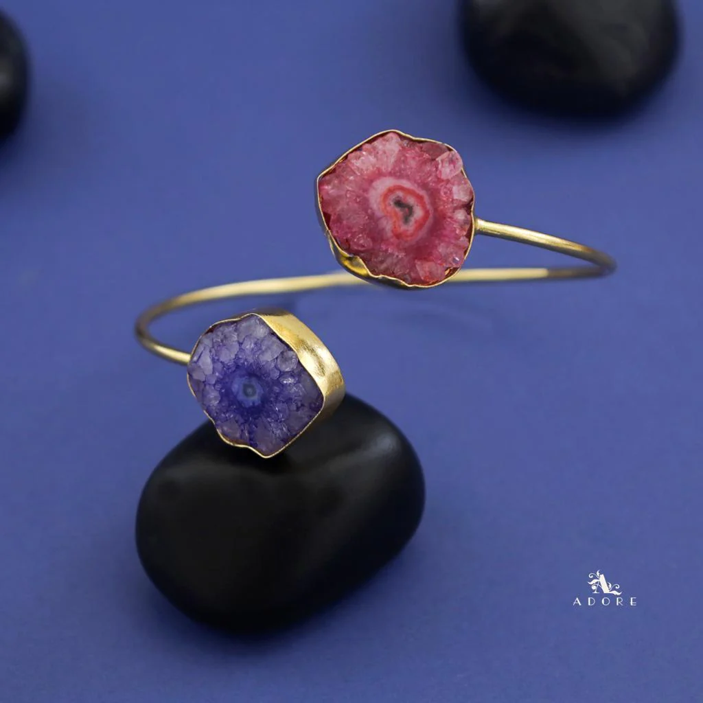 Hem Dual Solar Agate Bangle - Image 34