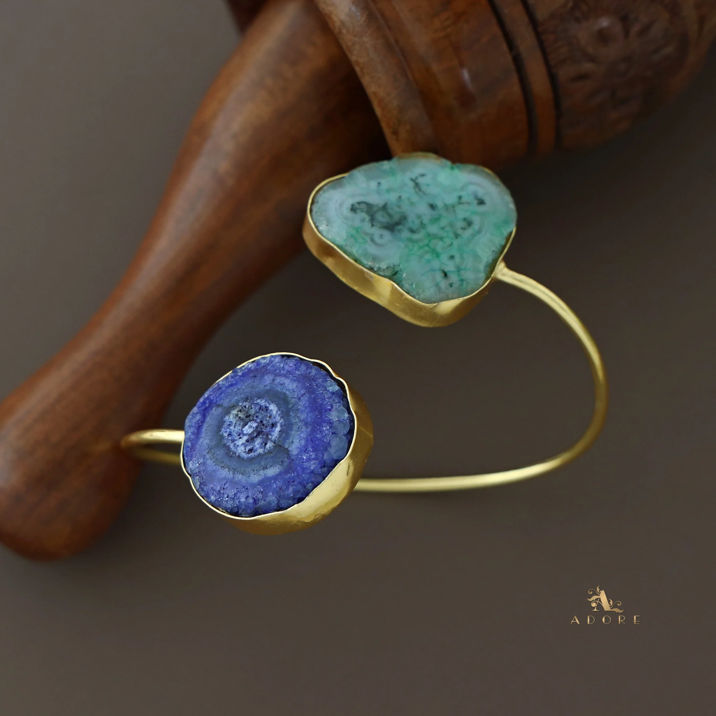 Hem Dual Solar Agate Bangle - Image 35