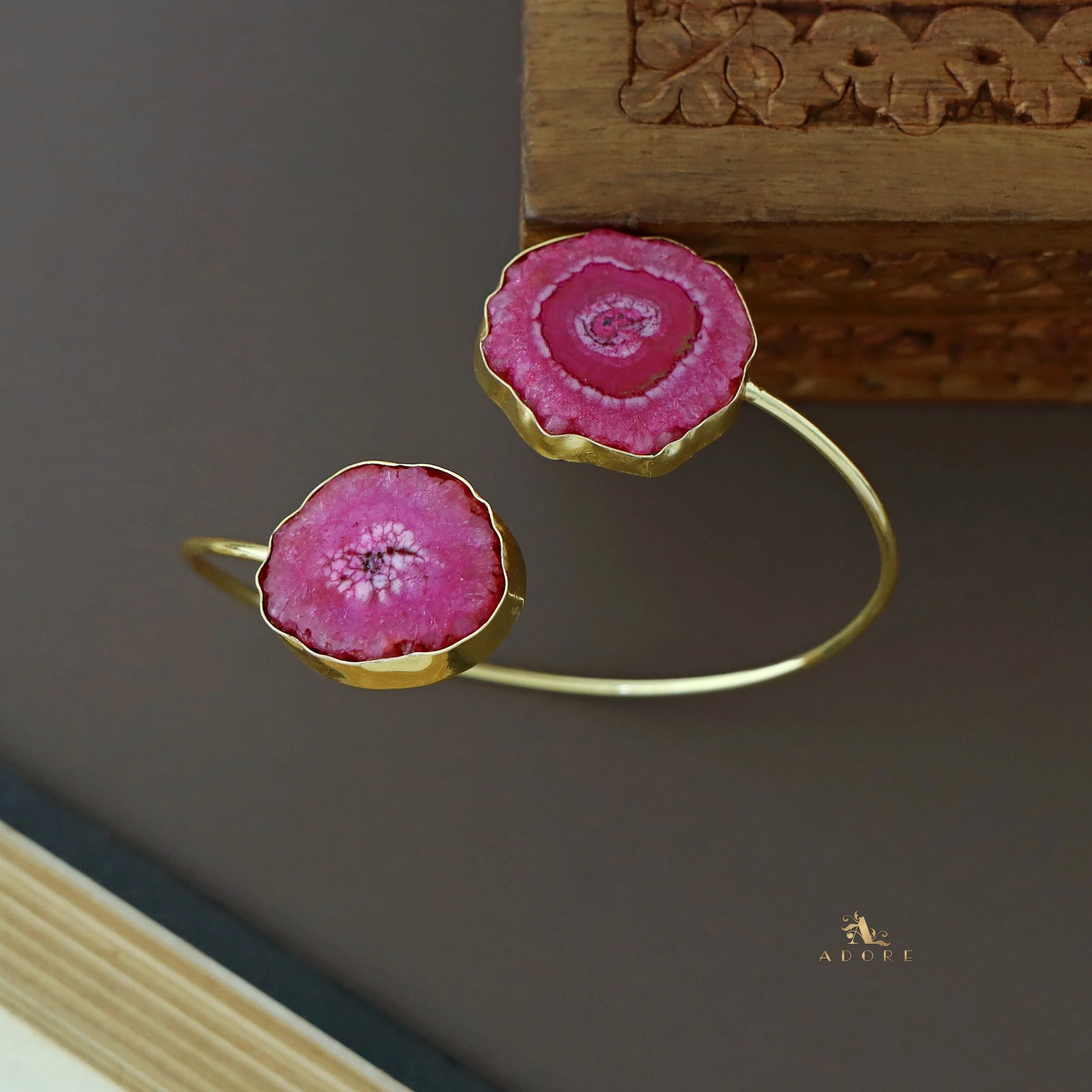 Hem Dual Solar Agate Bangle - Image 39