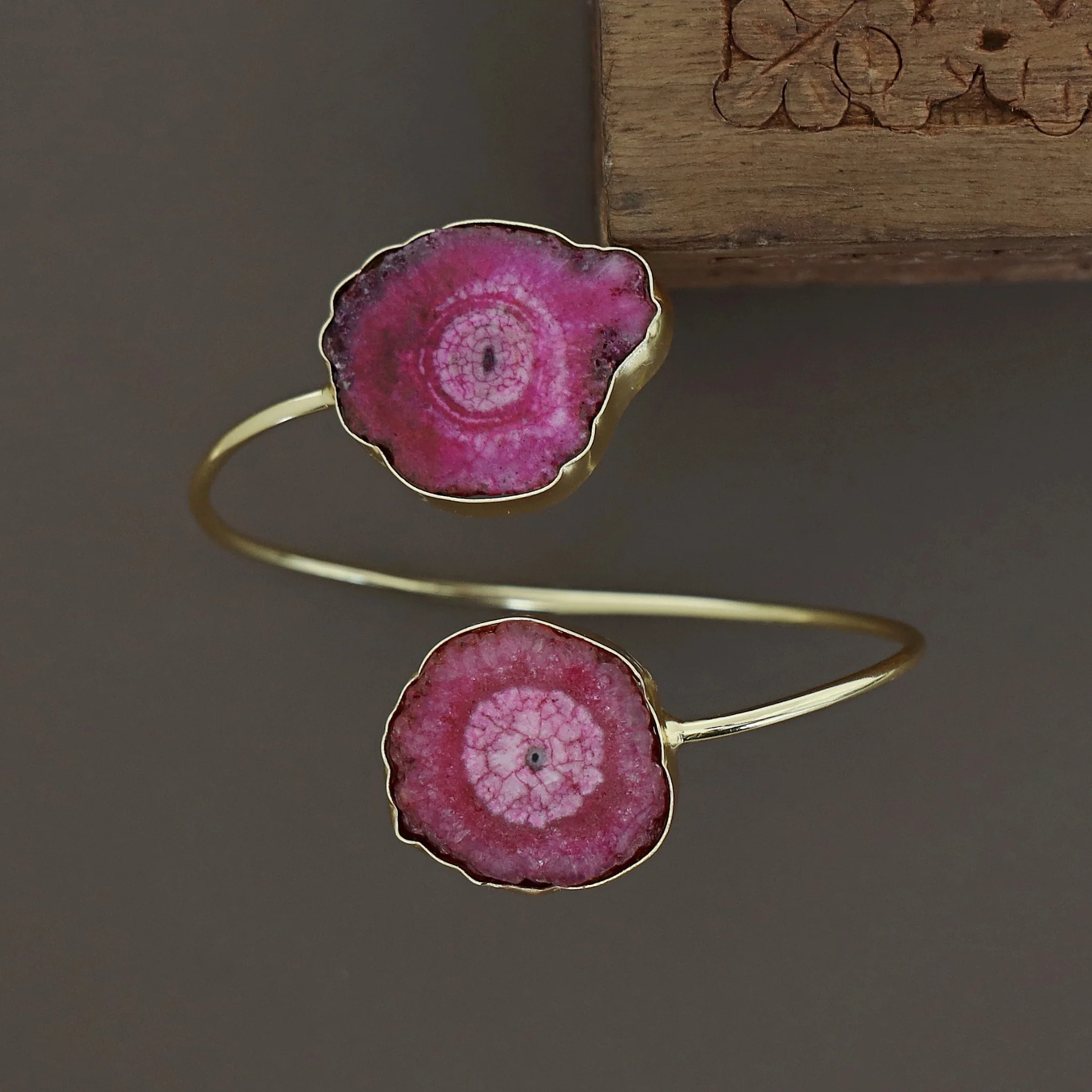 Hem Dual Solar Agate Bangle - Image 51