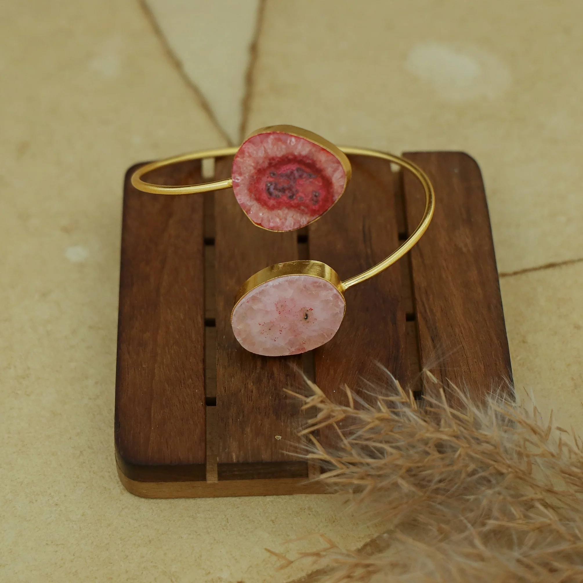 Hem Dual Solar Agate Bangle - Image 64