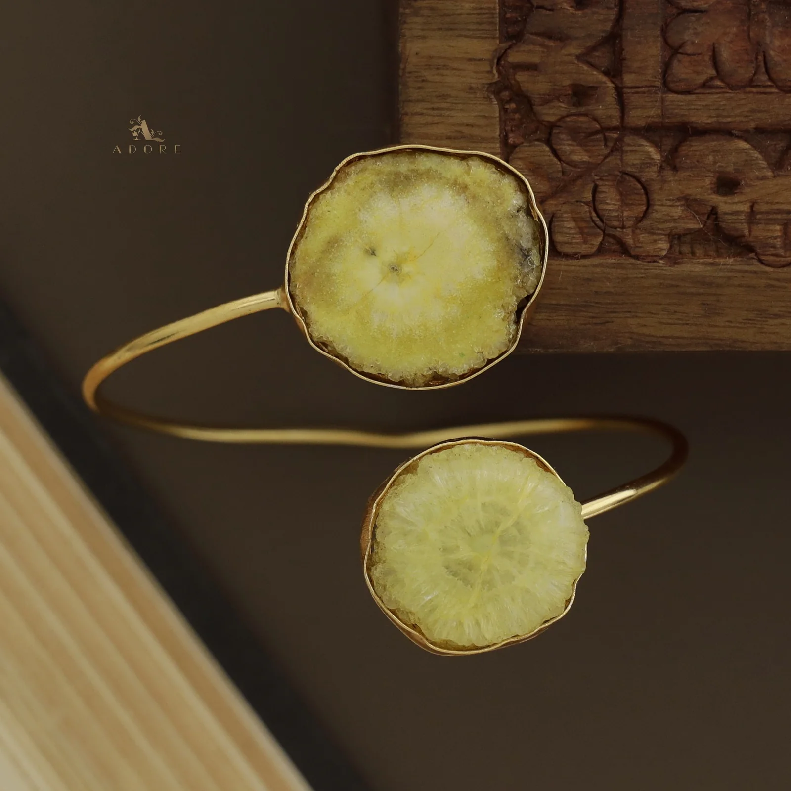 Hem Dual Solar Agate Bangle - Image 9