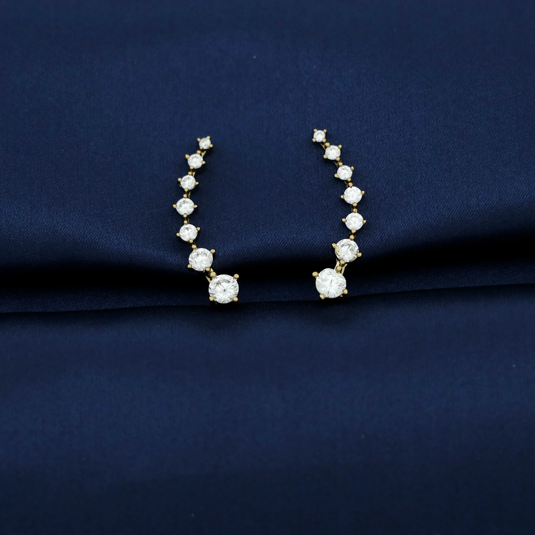 Himadri Golden Flower Ear-Cuff (Set of 2) - Image 20