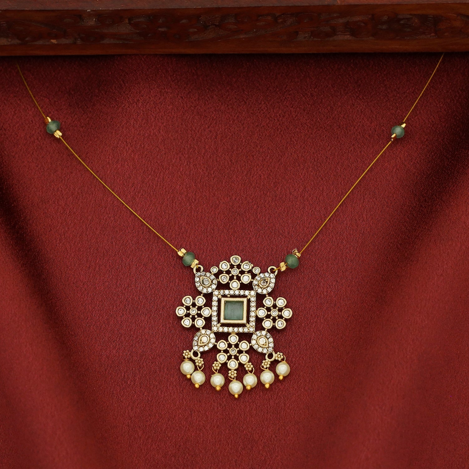Himaja AD Stone Beaded String Neckpiece - Image 5