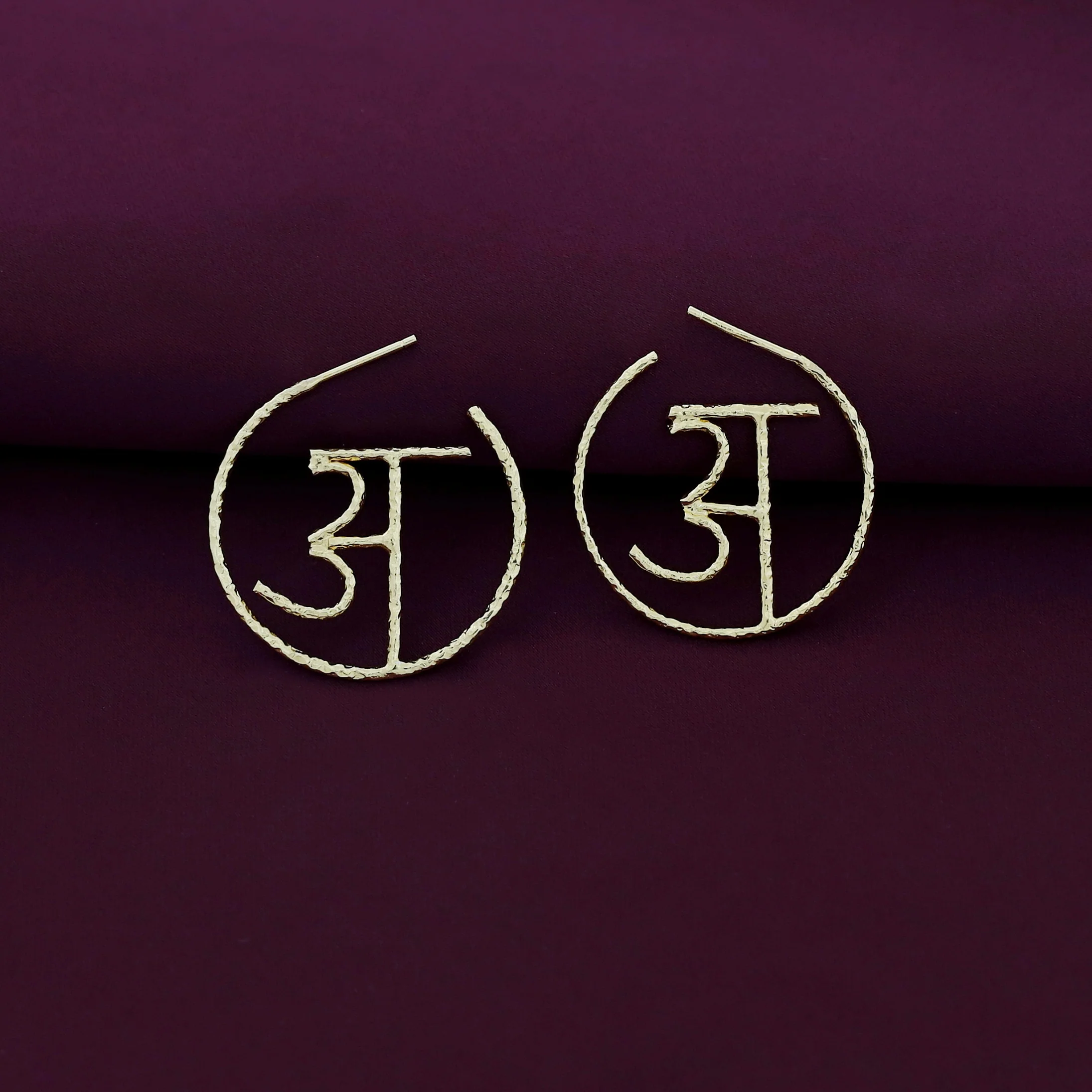 Hindi Varnamala Hoop Earring - Image 7